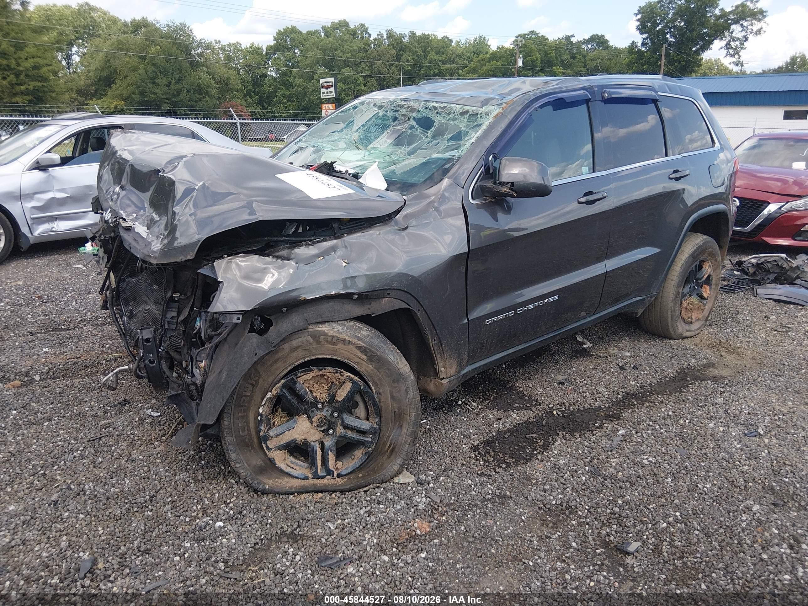 2014 Jeep Grand Cherokee Laredo Gray vin: 1C4RJFAG8EC270067