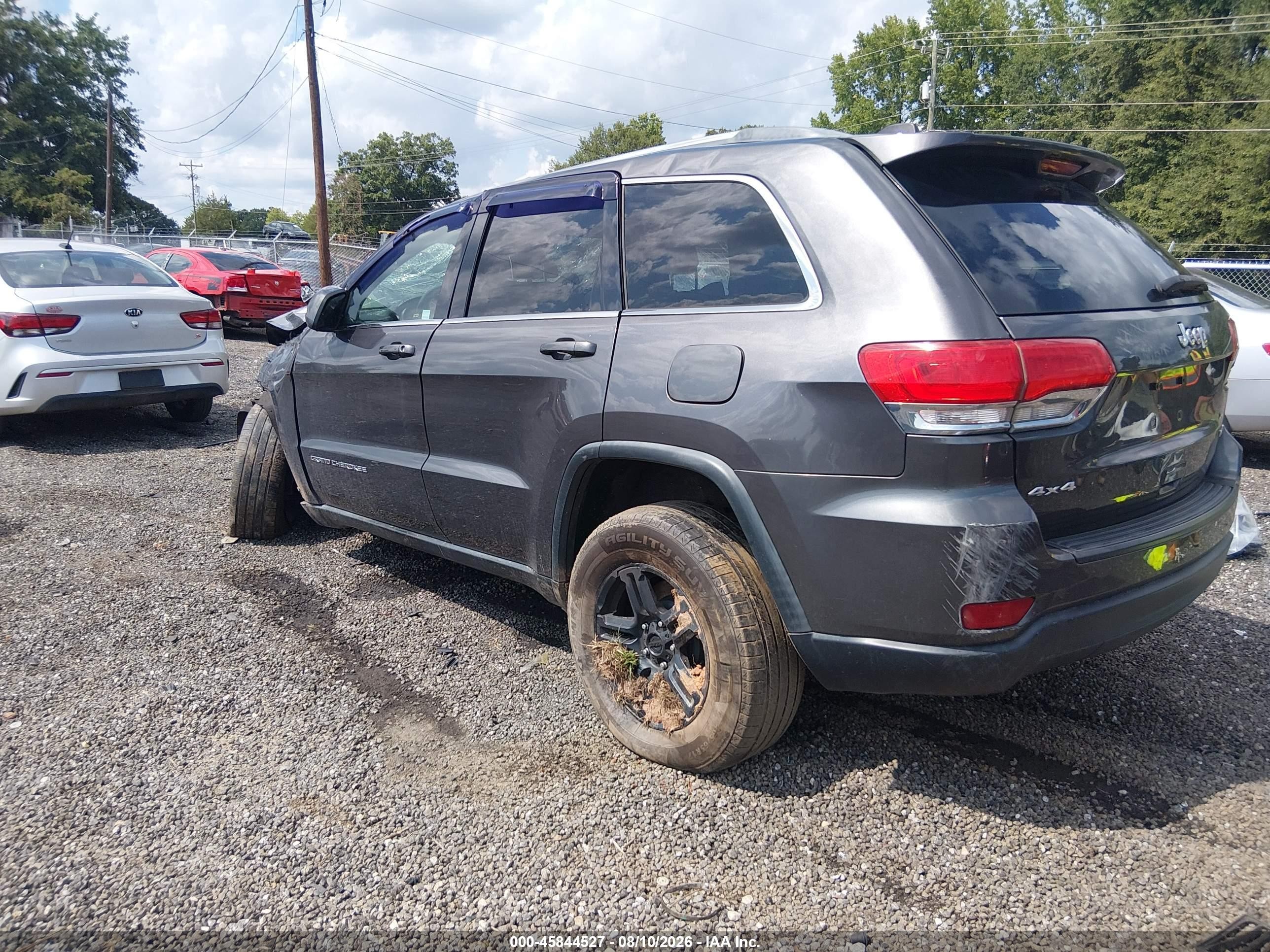2014 Jeep Grand Cherokee Laredo Gray vin: 1C4RJFAG8EC270067