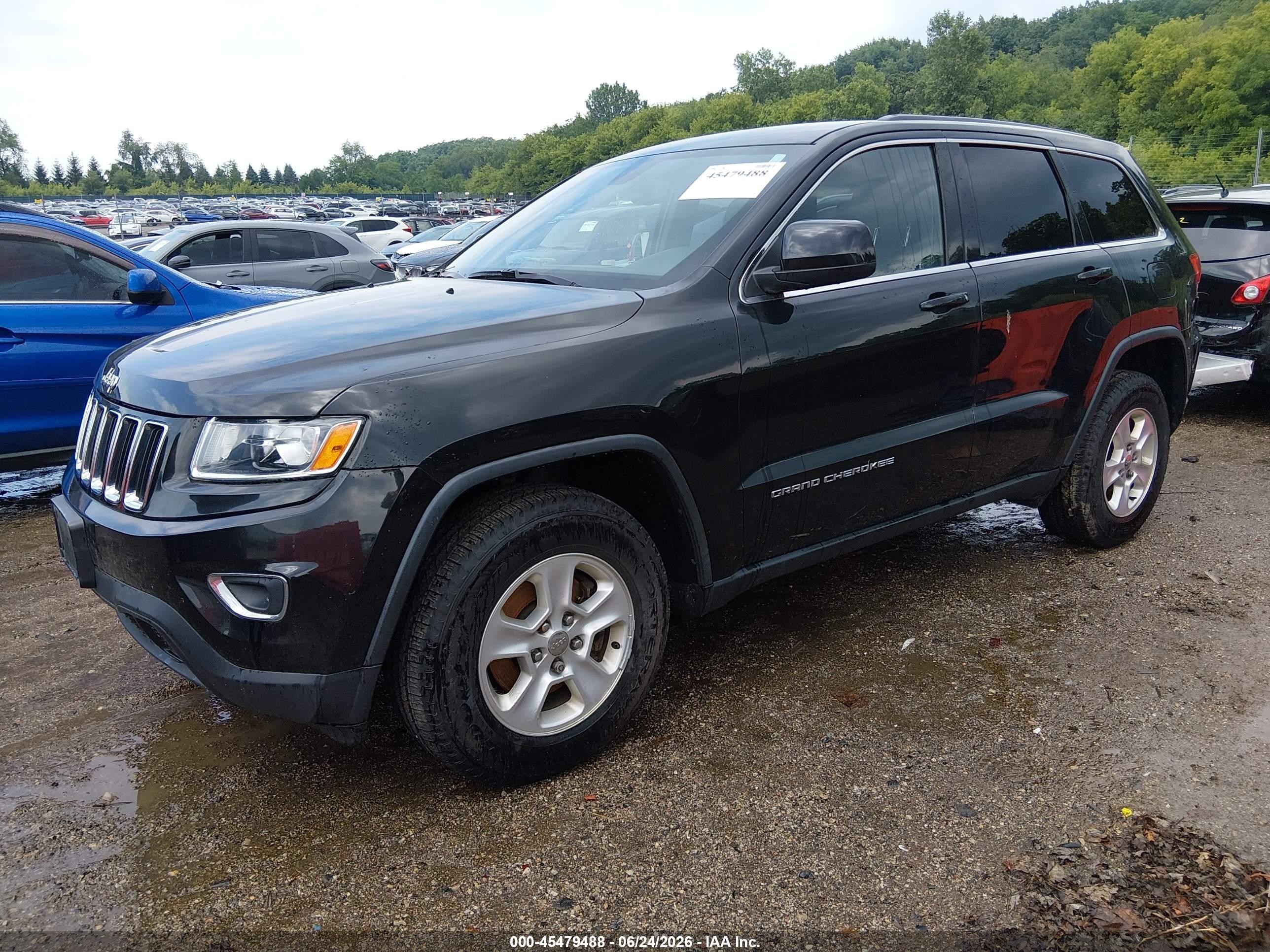 2014 Jeep Grand Cherokee Laredo Black vin: 1C4RJFAG8EC294112