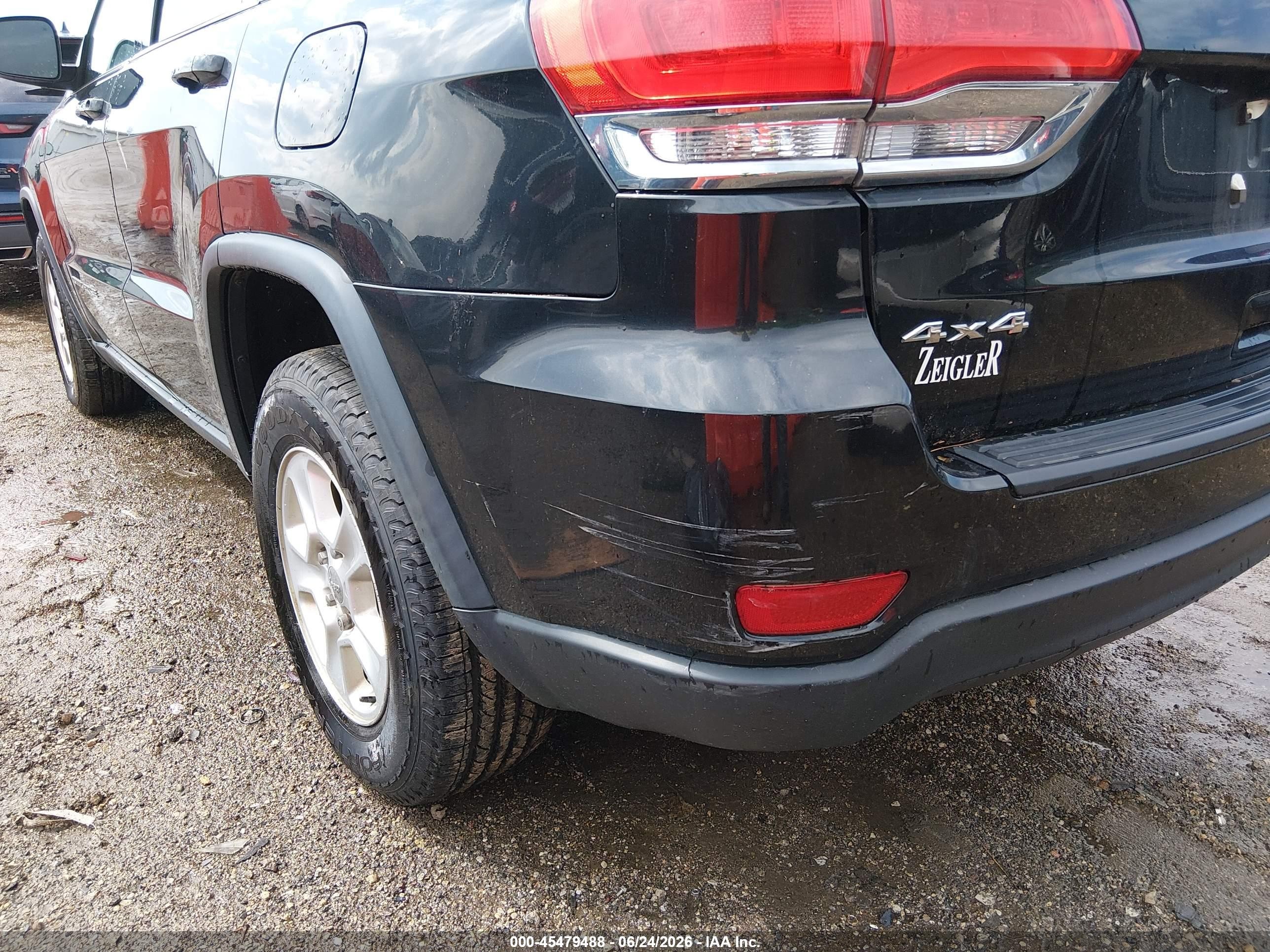 2014 Jeep Grand Cherokee Laredo Black vin: 1C4RJFAG8EC294112