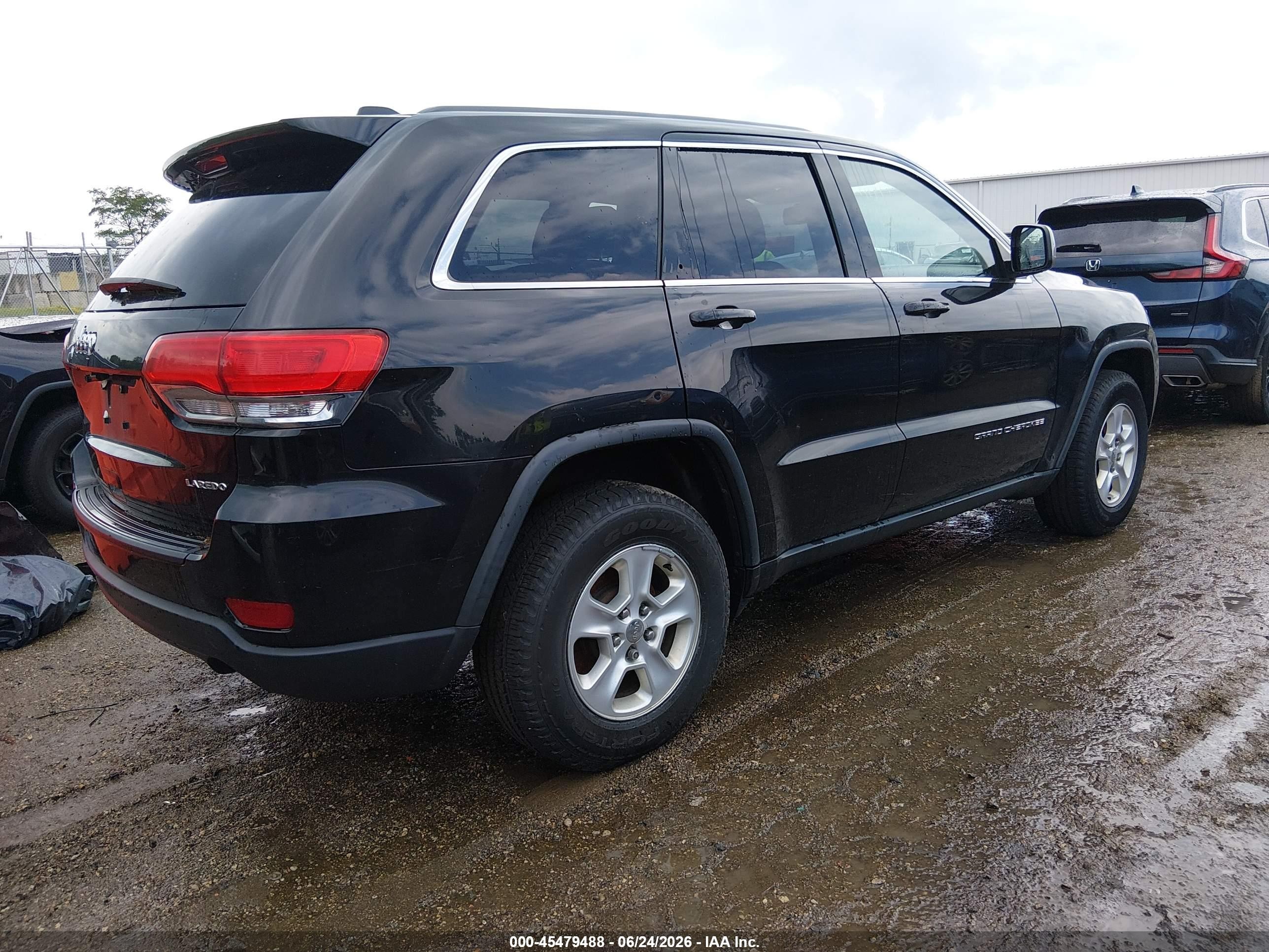 2014 Jeep Grand Cherokee Laredo Black vin: 1C4RJFAG8EC294112