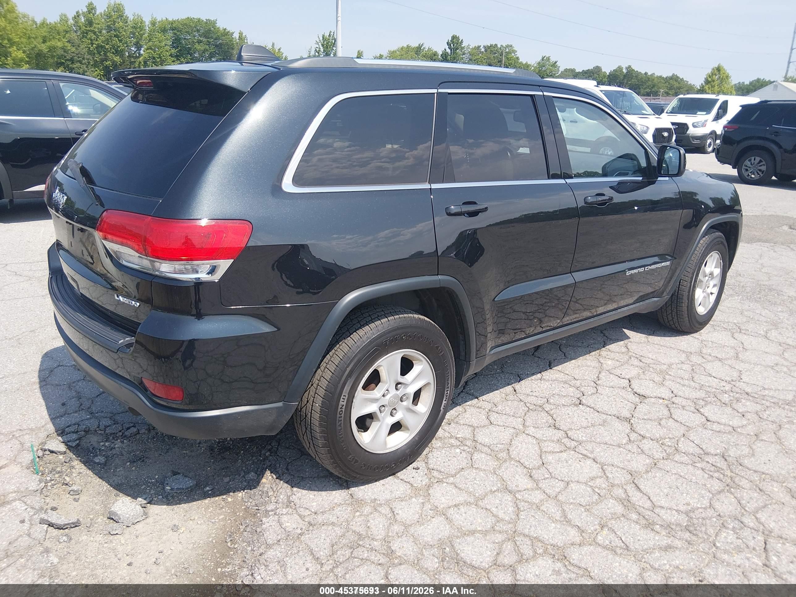2014 Jeep Grand Cherokee Laredo Black vin: 1C4RJFAG8EC369732