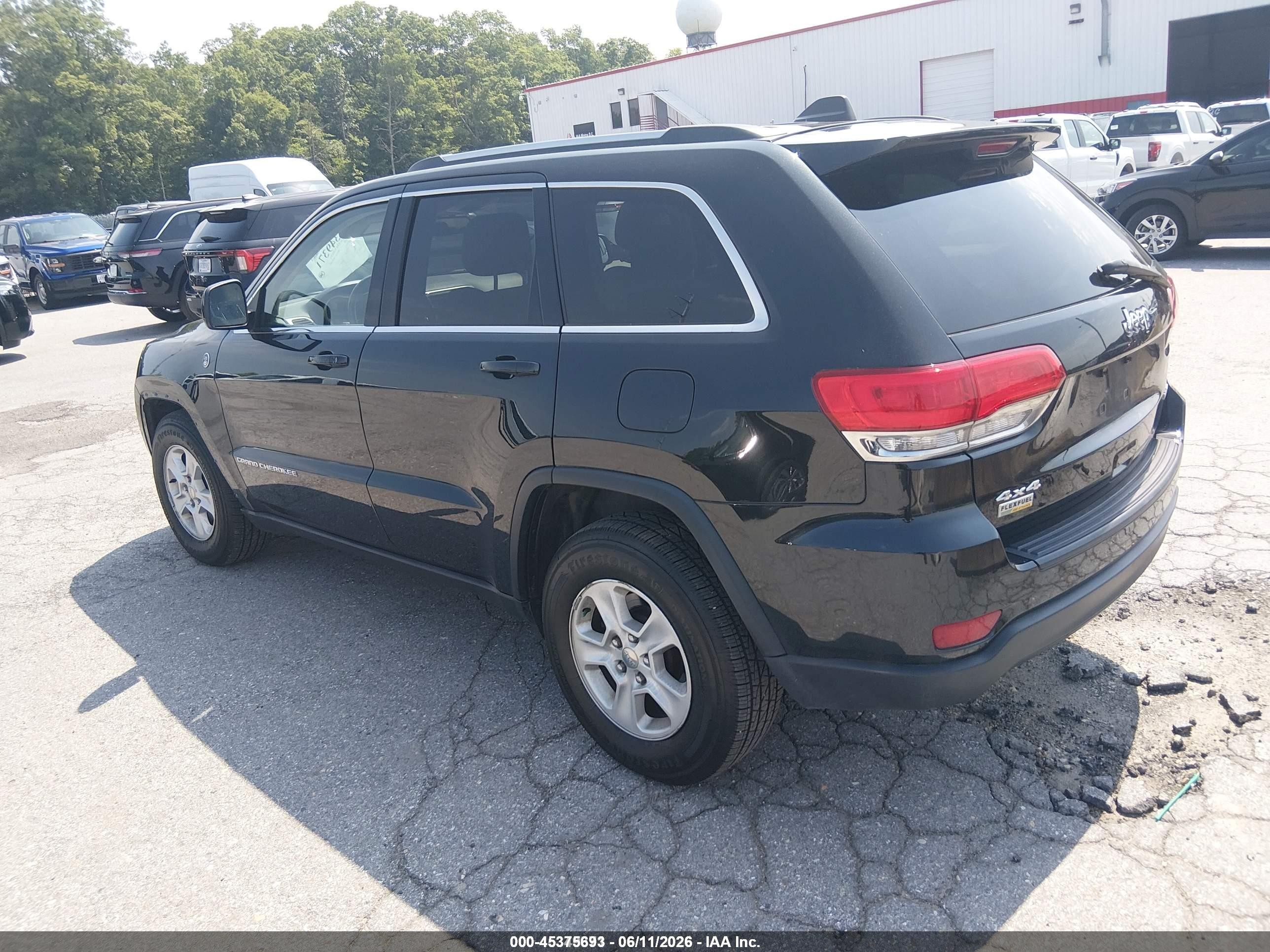 2014 Jeep Grand Cherokee Laredo Black vin: 1C4RJFAG8EC369732