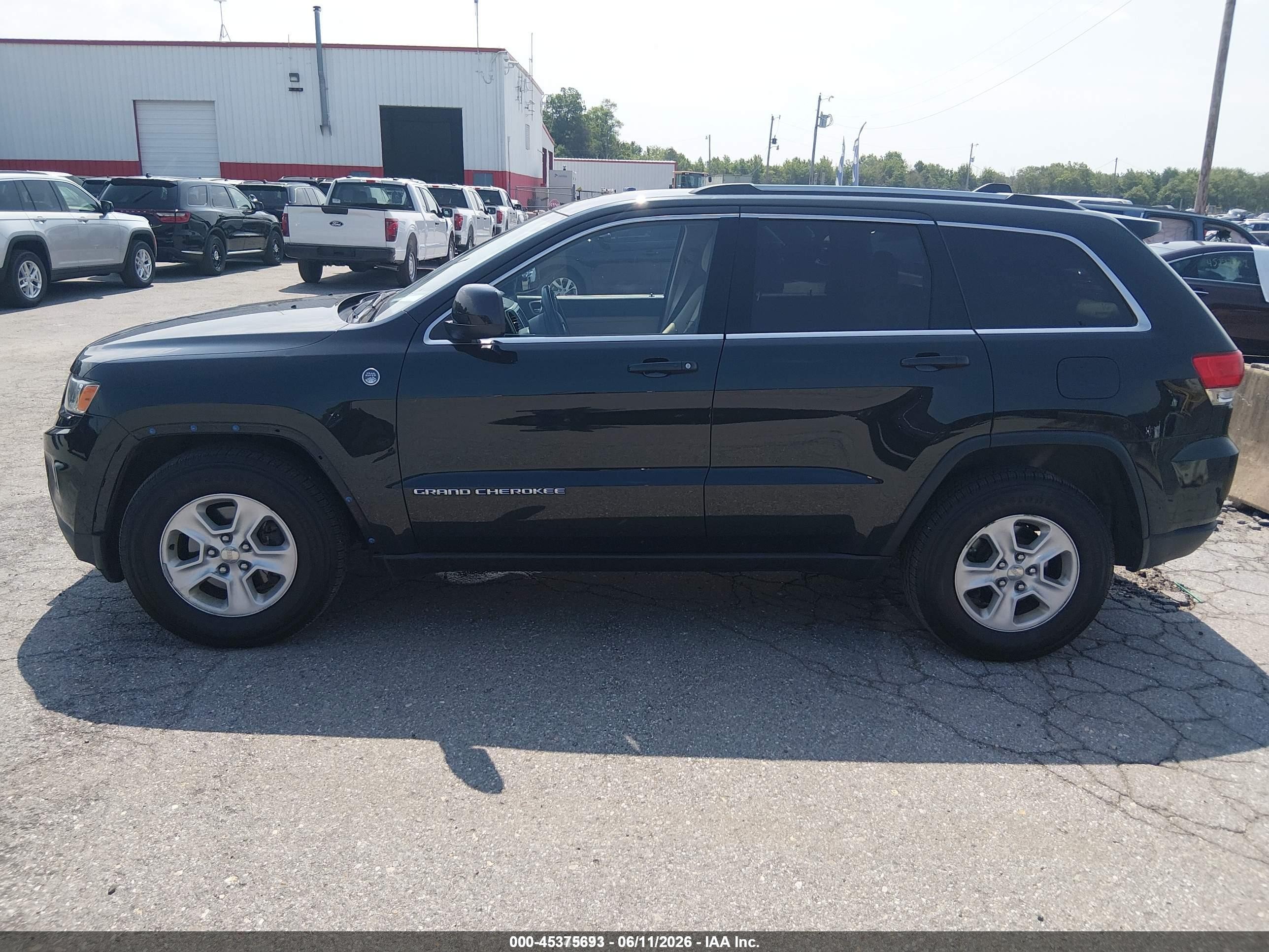 2014 Jeep Grand Cherokee Laredo Black vin: 1C4RJFAG8EC369732