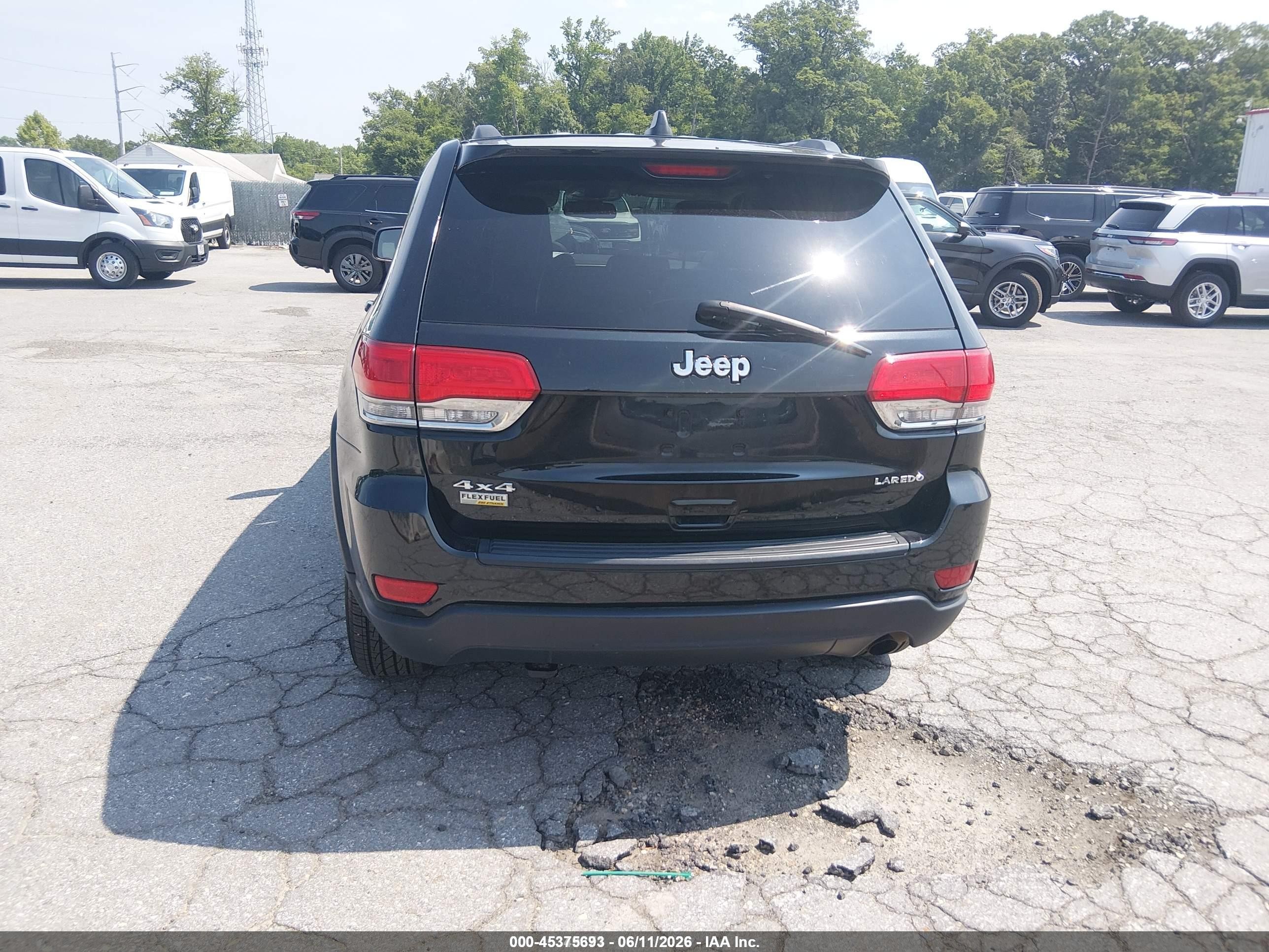 2014 Jeep Grand Cherokee Laredo Black vin: 1C4RJFAG8EC369732