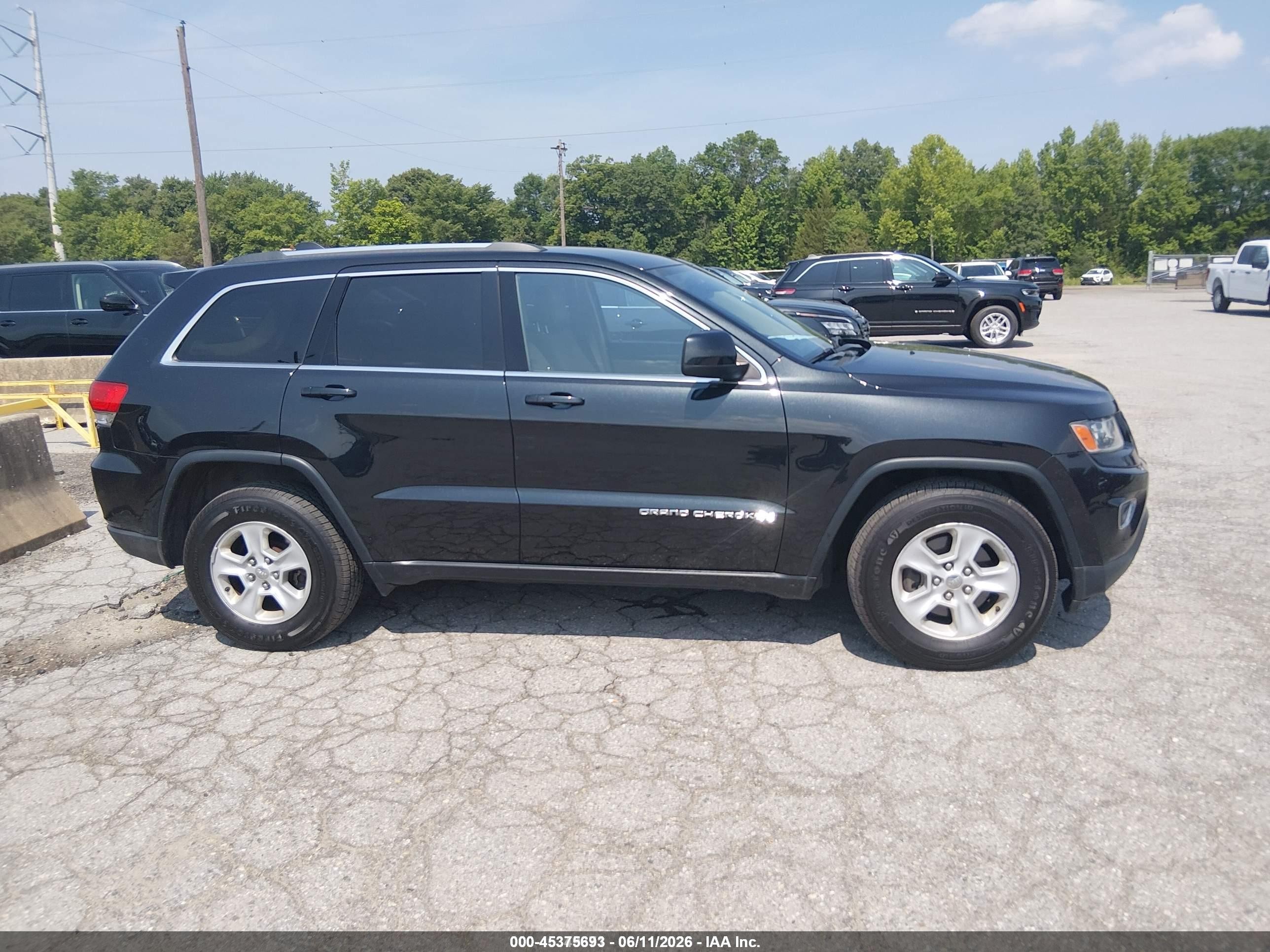 2014 Jeep Grand Cherokee Laredo Black vin: 1C4RJFAG8EC369732