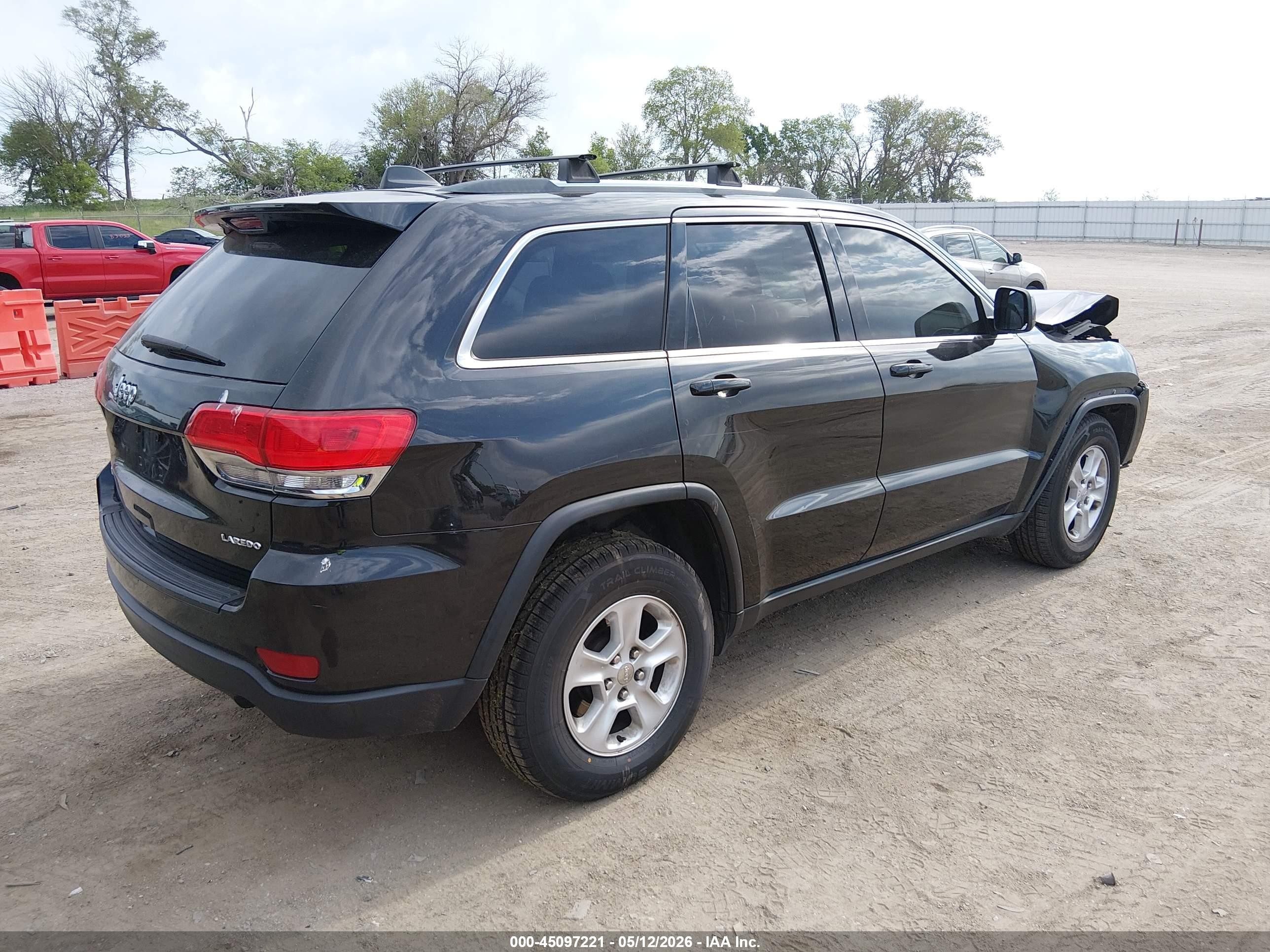 2014 Jeep Grand Cherokee Laredo Black vin: 1C4RJFAG8EC384618