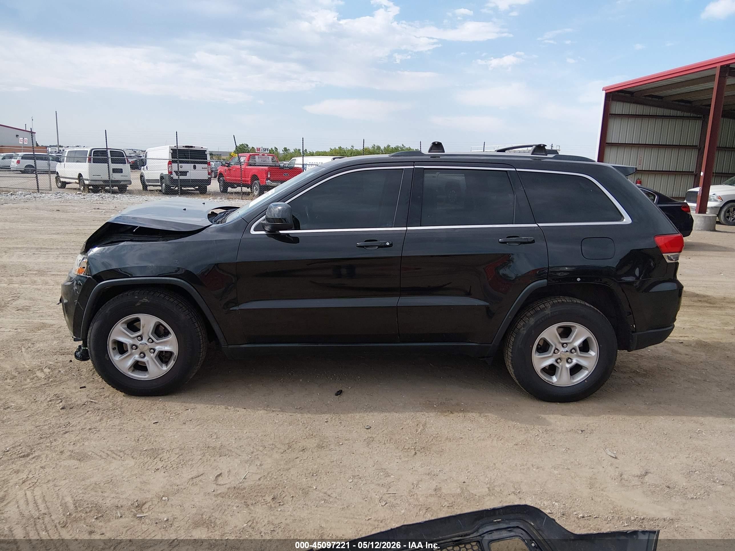 2014 Jeep Grand Cherokee Laredo Black vin: 1C4RJFAG8EC384618