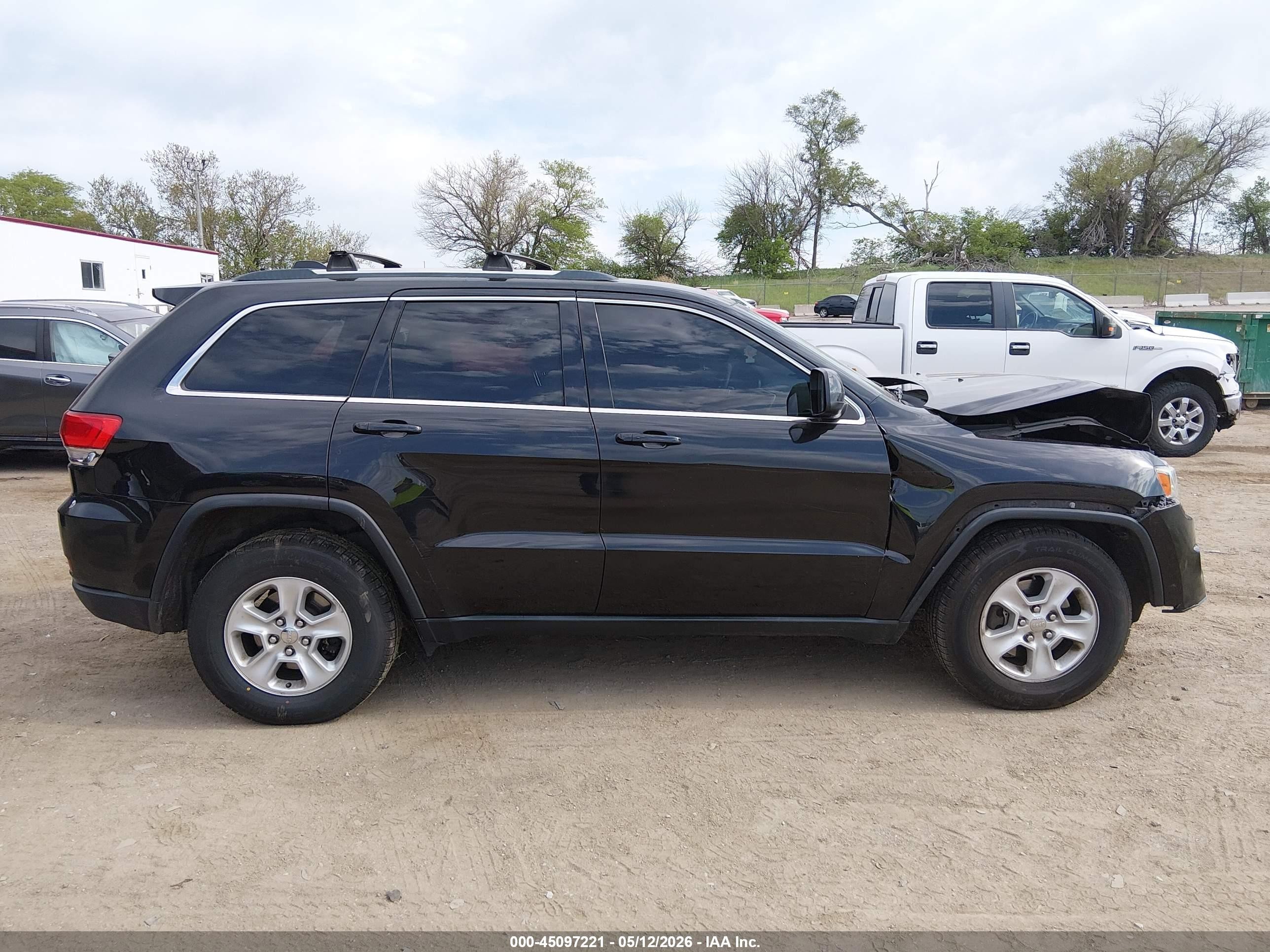 2014 Jeep Grand Cherokee Laredo Black vin: 1C4RJFAG8EC384618