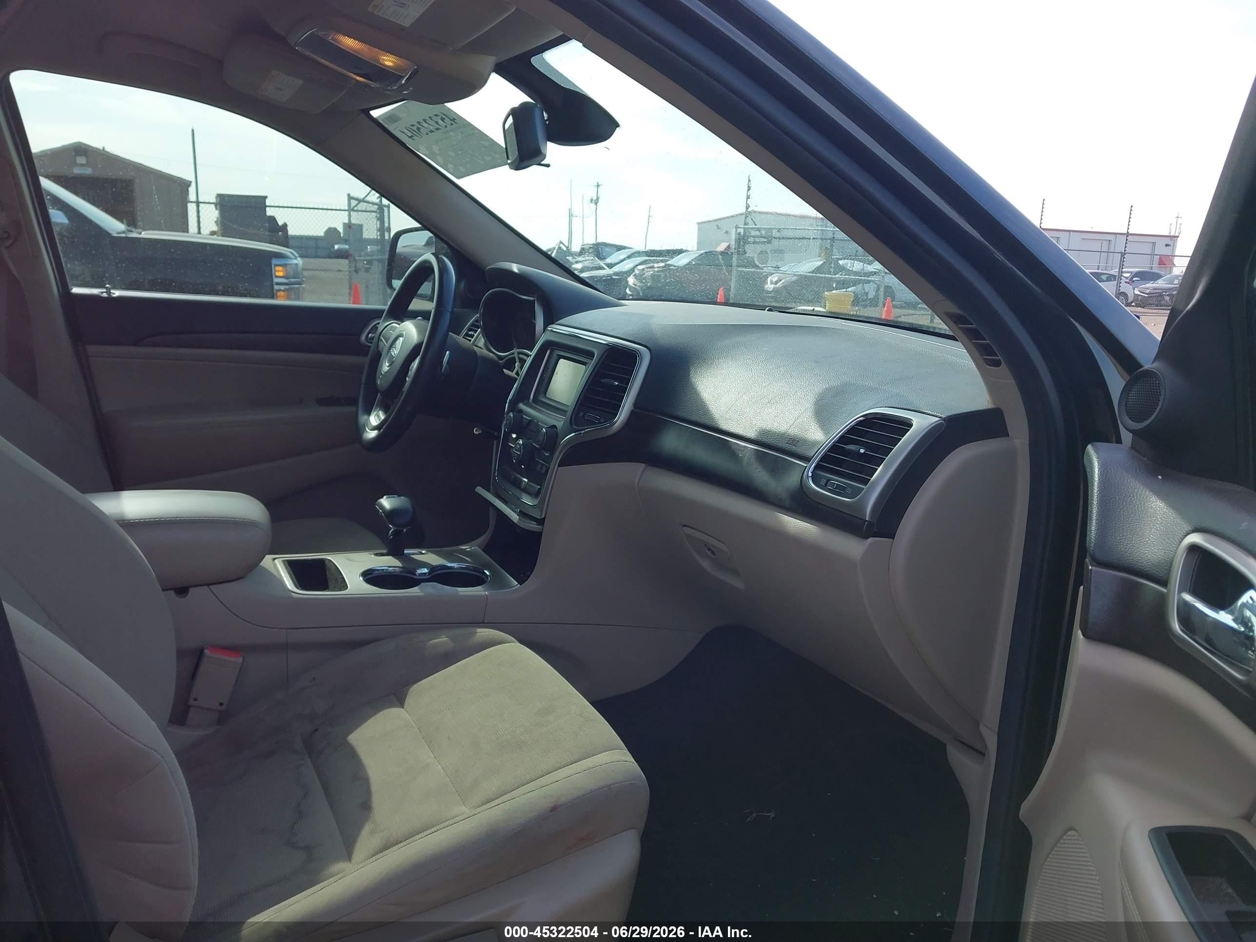 2014 Jeep Grand Cherokee Laredo Black vin: 1C4RJFAG8EC406858