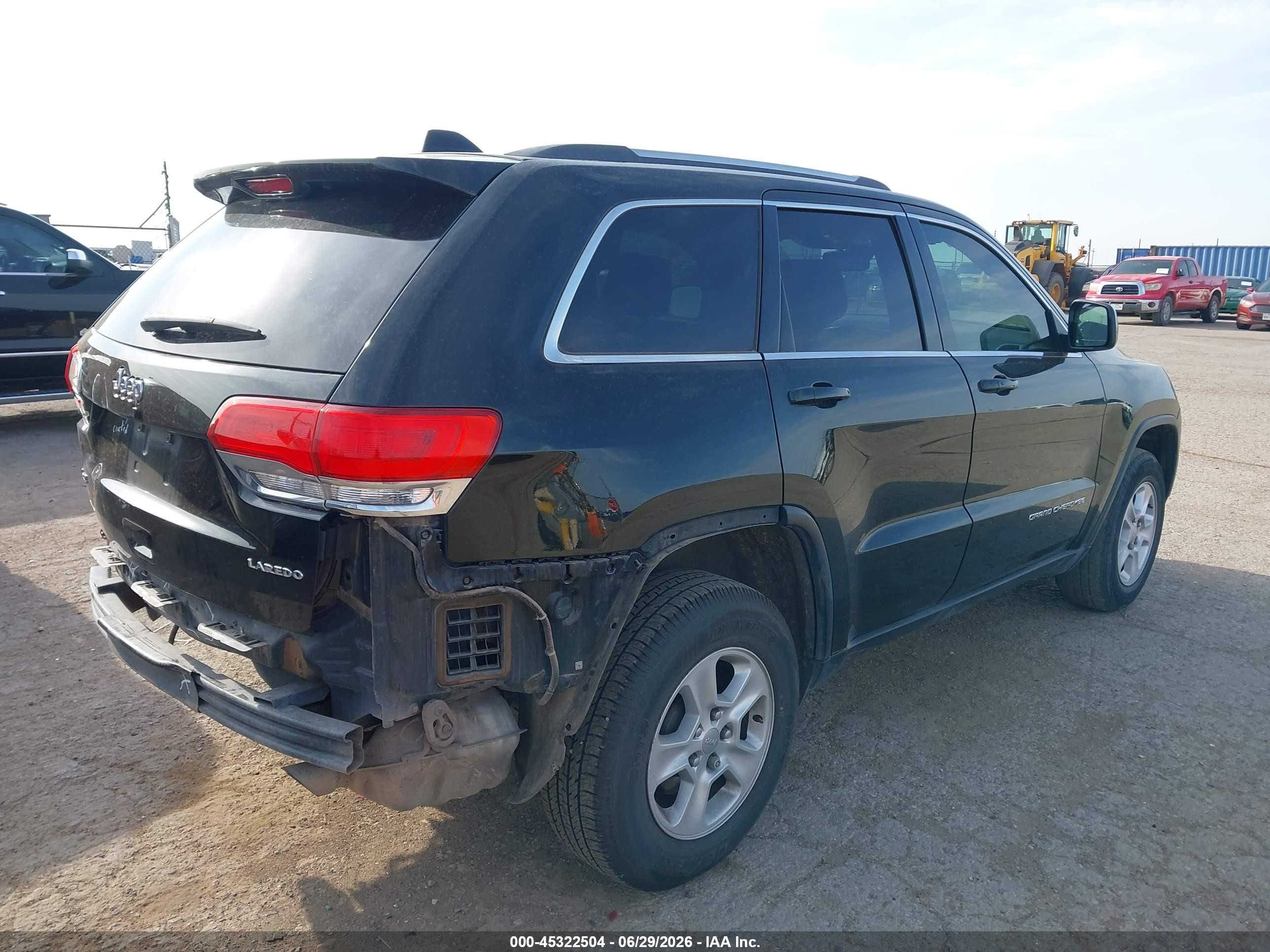 2014 Jeep Grand Cherokee Laredo Black vin: 1C4RJFAG8EC406858