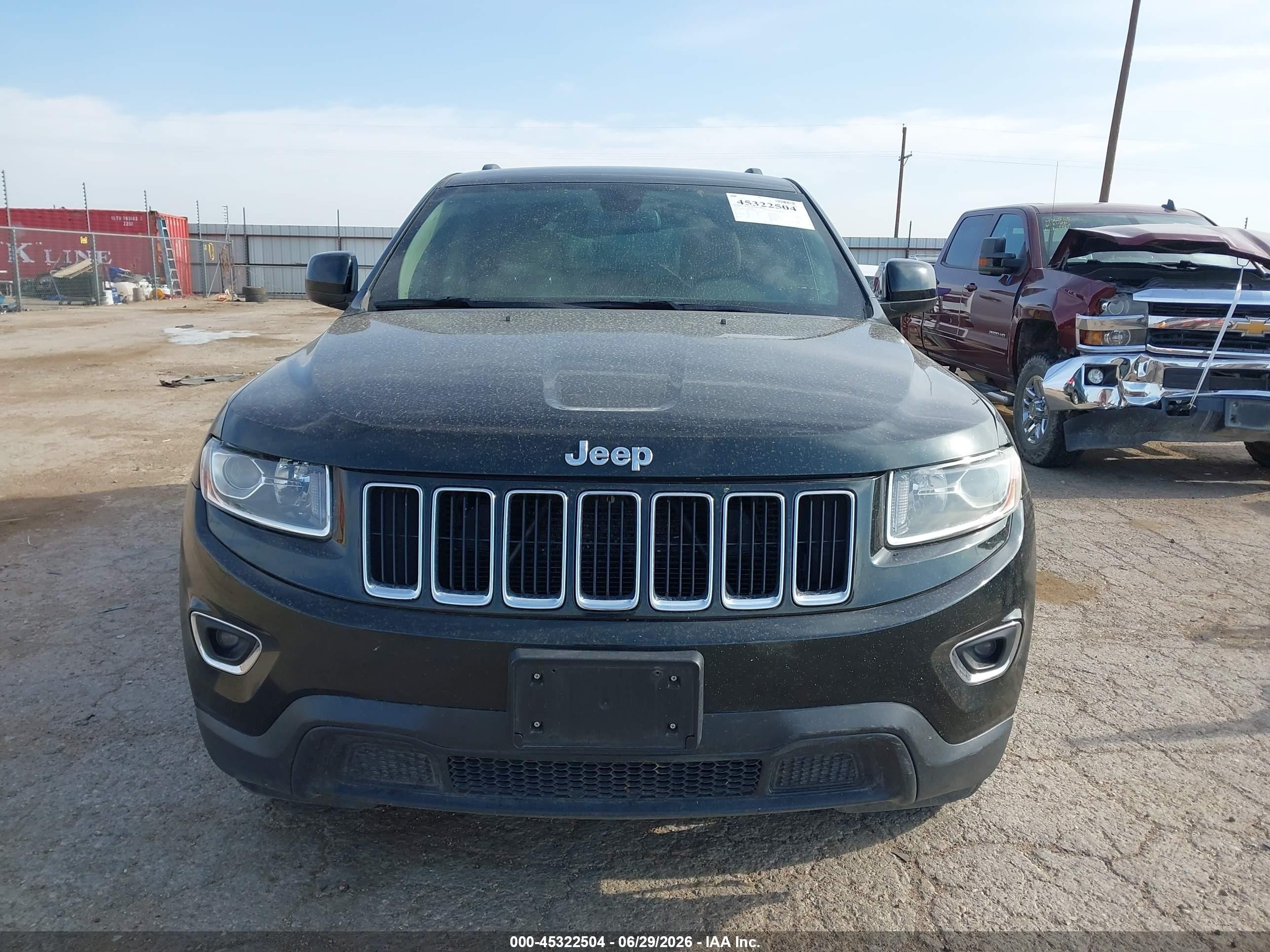 2014 Jeep Grand Cherokee Laredo Black vin: 1C4RJFAG8EC406858
