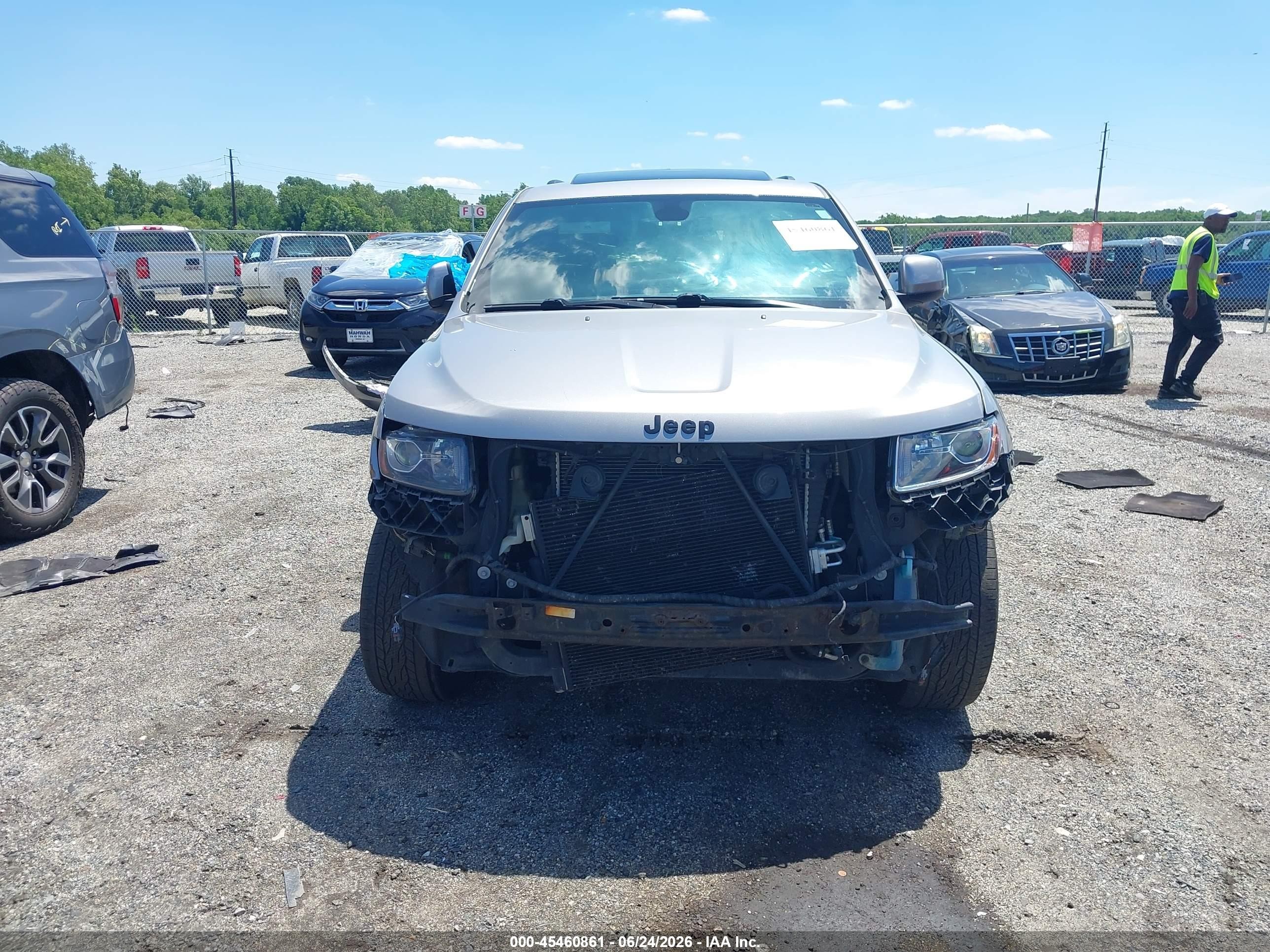 2014 Jeep Grand Cherokee Altitude Gray vin: 1C4RJFAG8EC571020