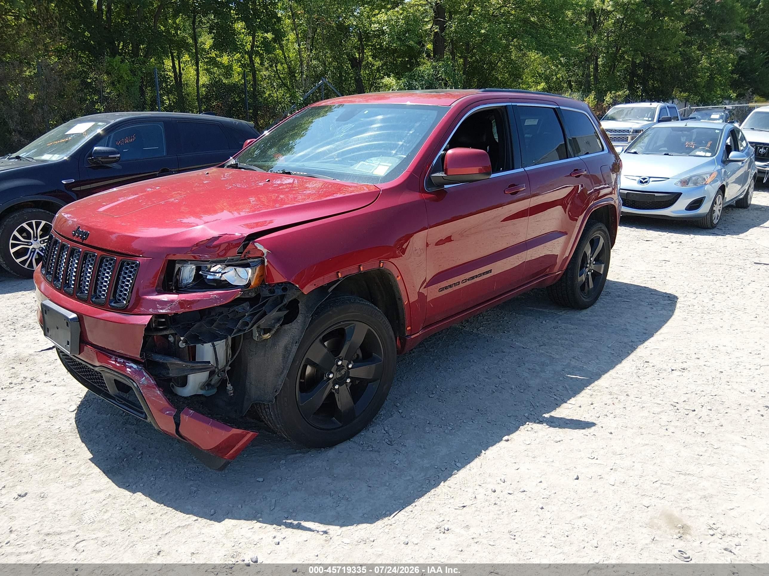 2015 Jeep Grand Cherokee Altitude Red vin: 1C4RJFAG8FC134863