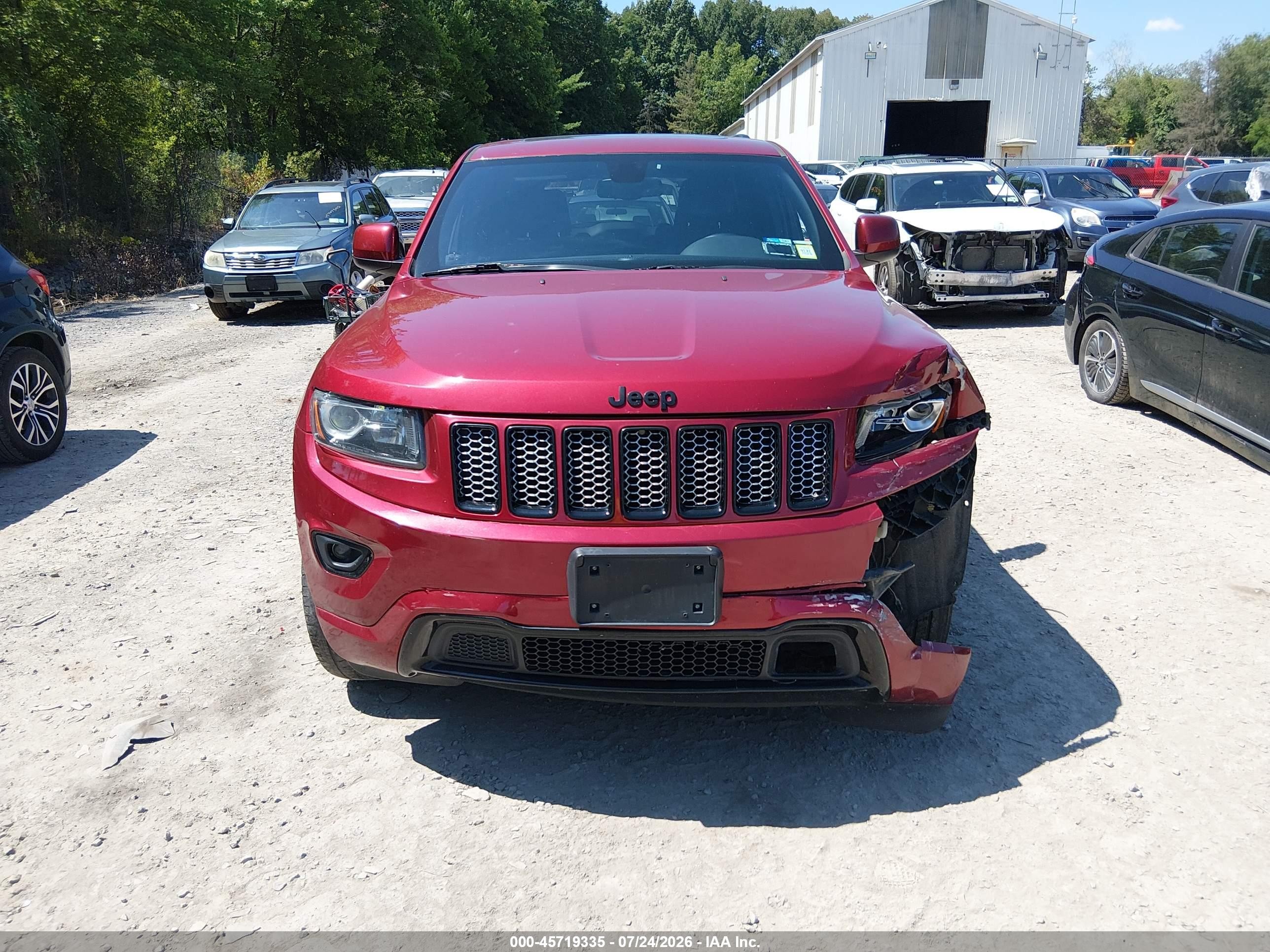2015 Jeep Grand Cherokee Altitude Red vin: 1C4RJFAG8FC134863