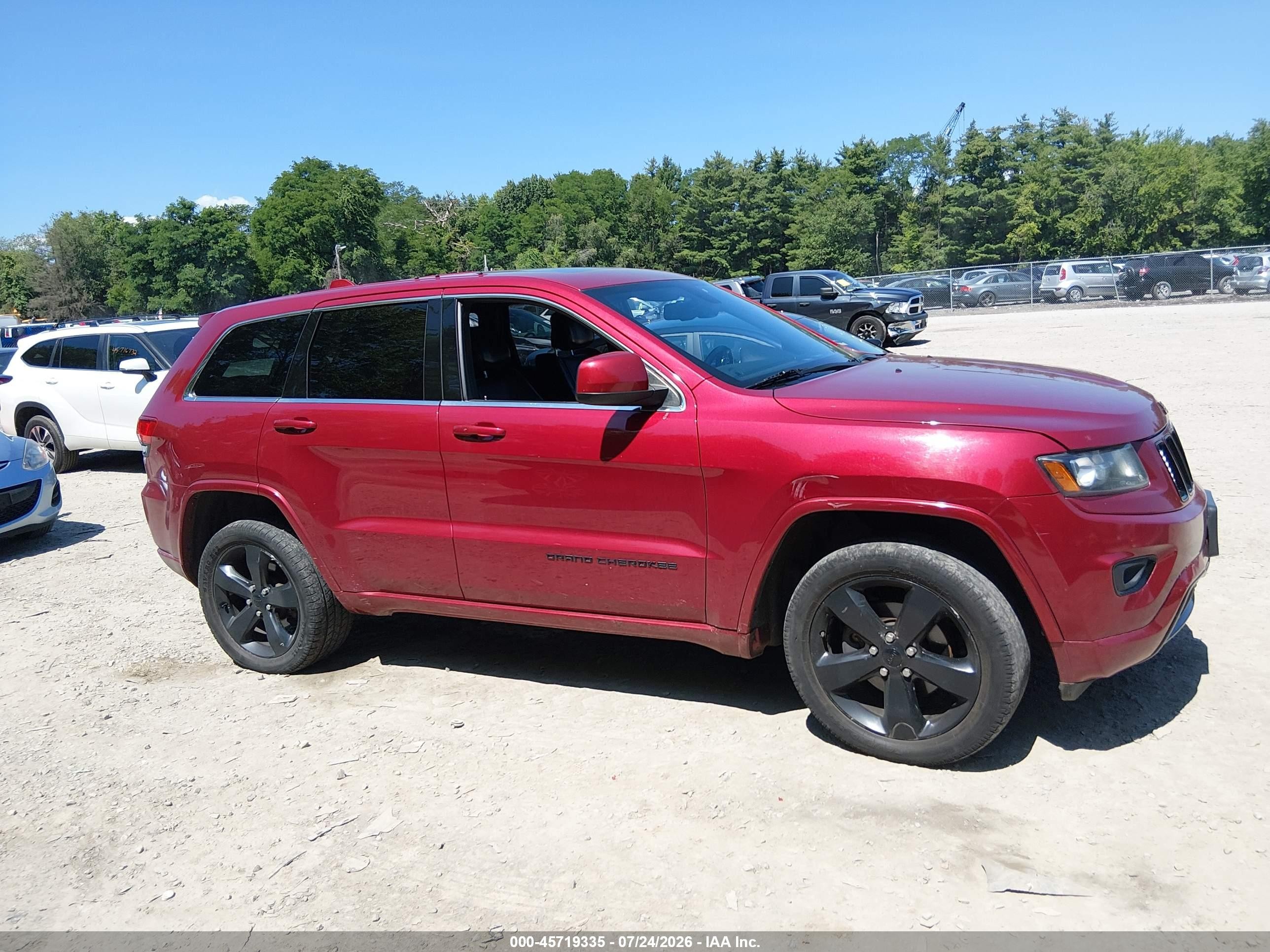 2015 Jeep Grand Cherokee Altitude Red vin: 1C4RJFAG8FC134863