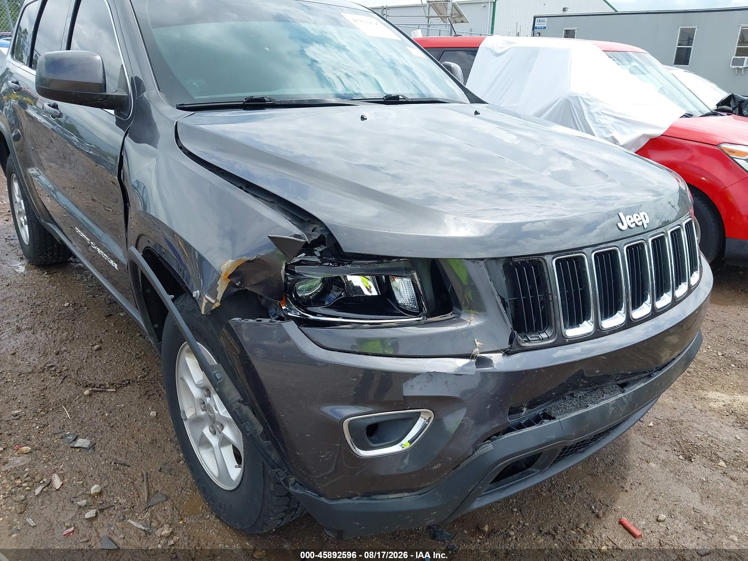 2015 Jeep Grand Cherokee Laredo Gray vin: 1C4RJFAG8FC168219