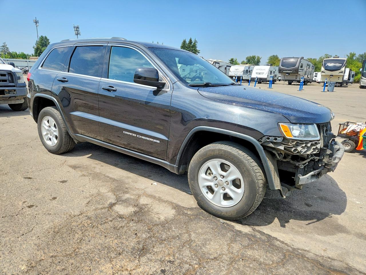 2015 Jeep Grand Cherokee Laredo Black vin: 1C4RJFAG8FC173694