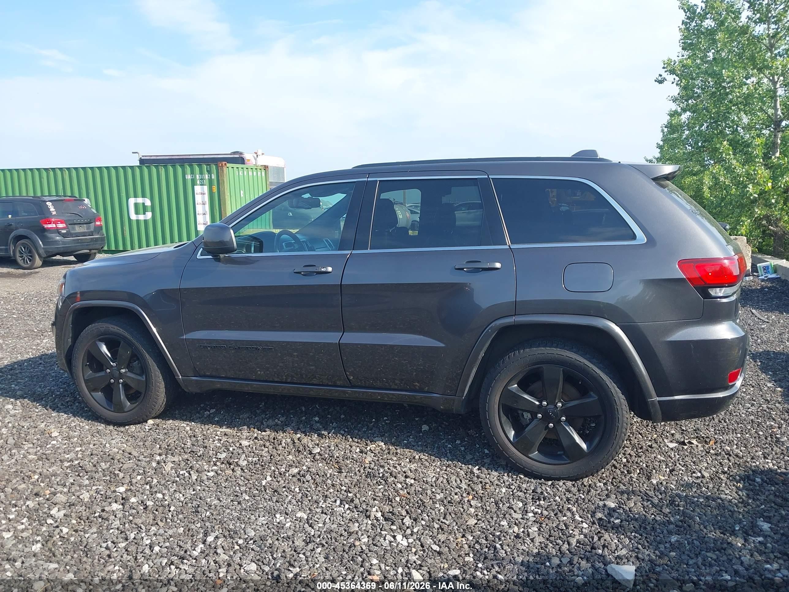 2015 Jeep Grand Cherokee Altitude Gray vin: 1C4RJFAG8FC206242
