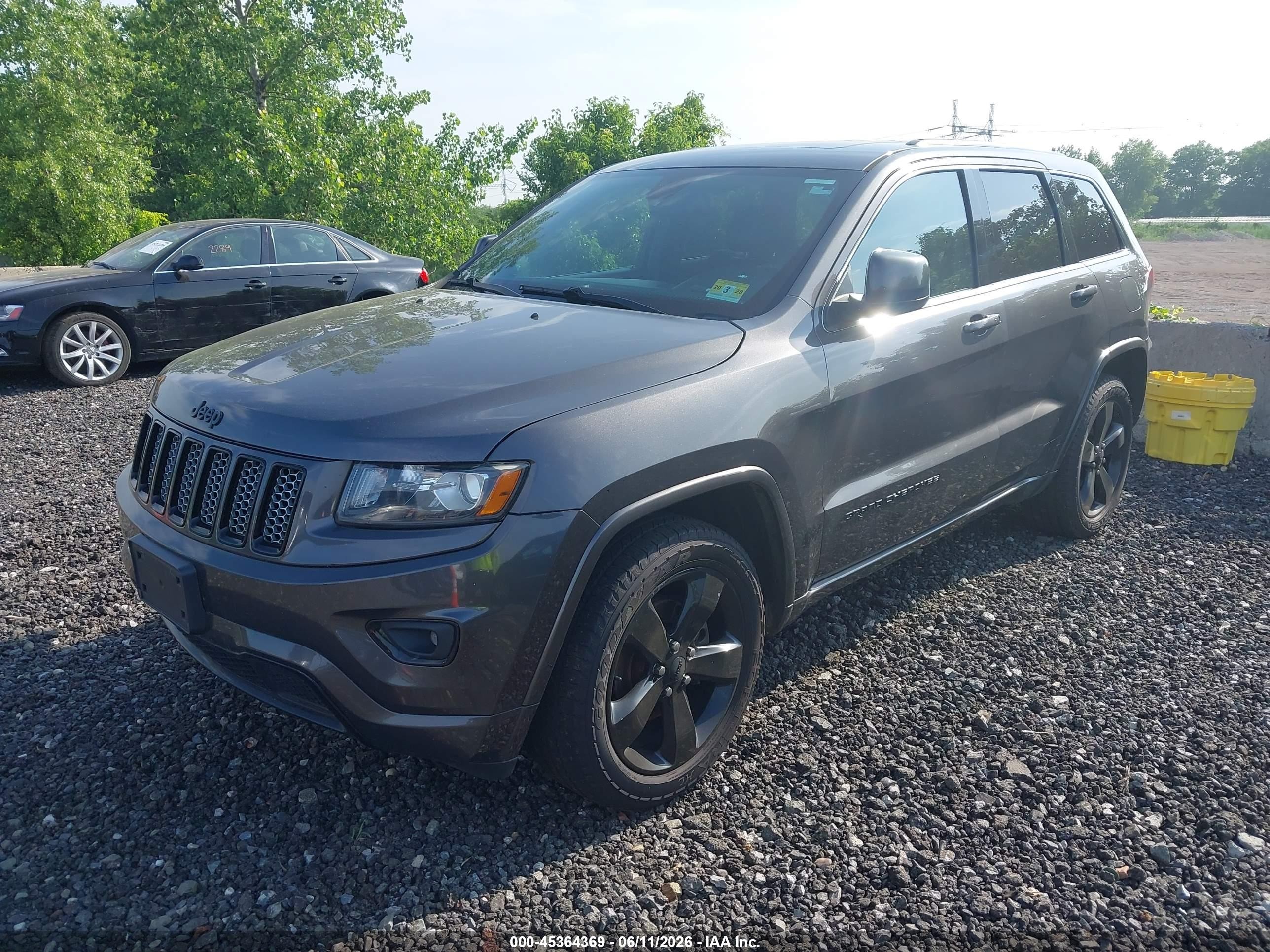 2015 Jeep Grand Cherokee Altitude Gray vin: 1C4RJFAG8FC206242