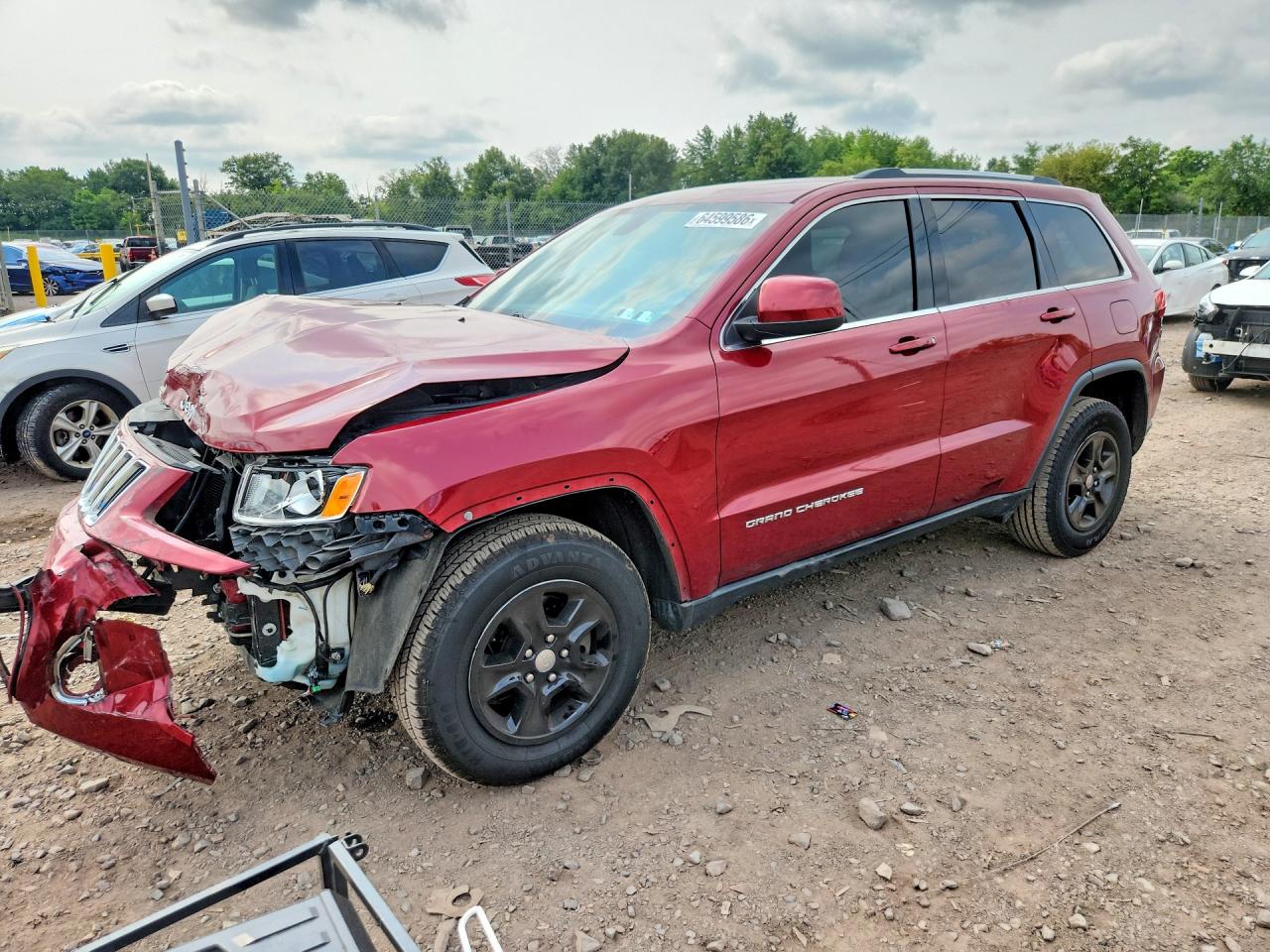 2015 Jeep Grand Cherokee Laredo Красный vin: 1C4RJFAG8FC237118