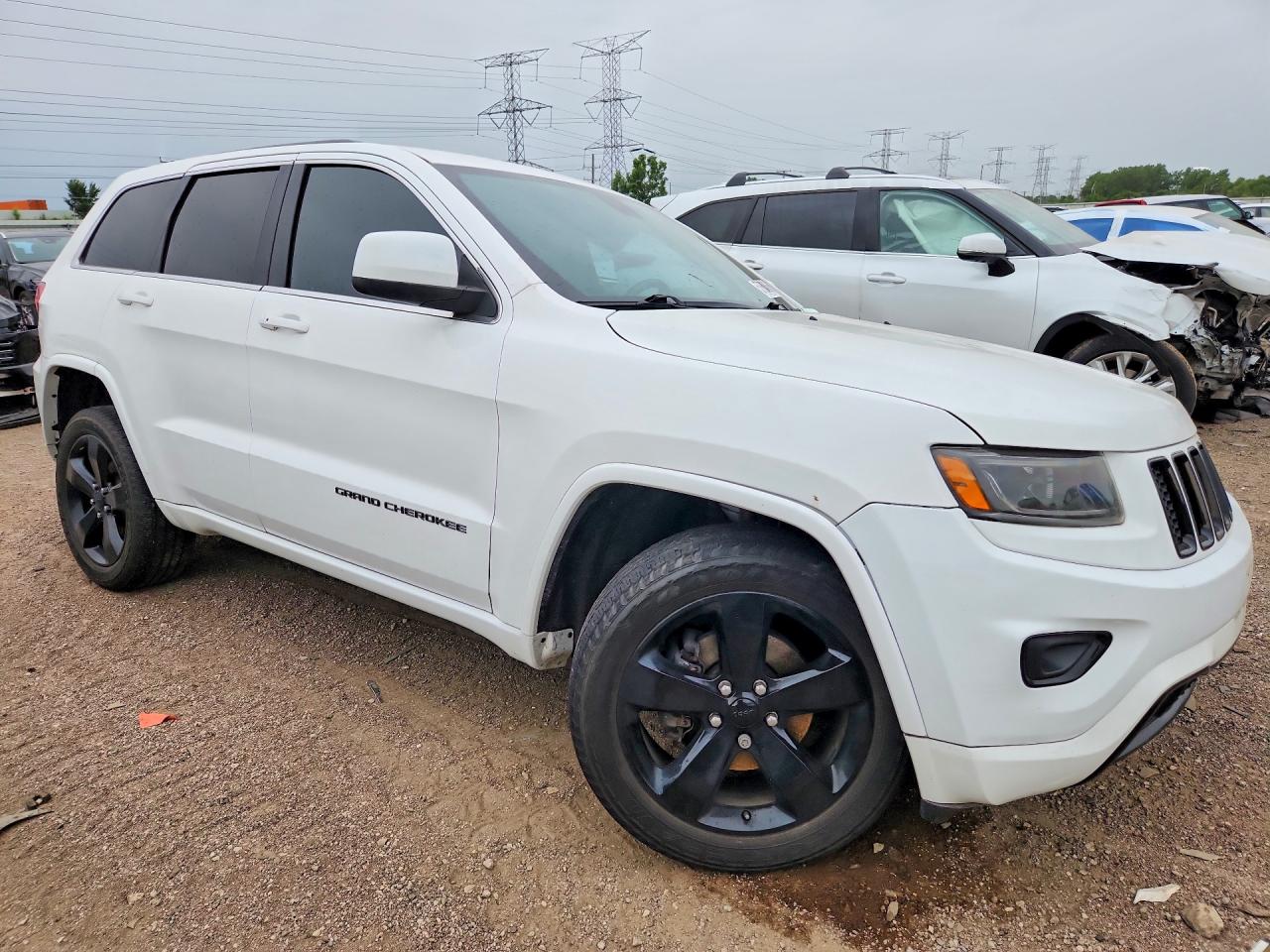 2015 Jeep Grand Cherokee Laredo White vin: 1C4RJFAG8FC758999