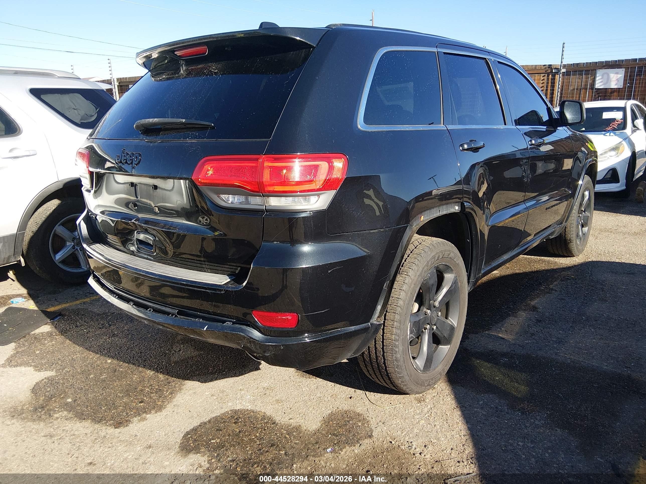2015 Jeep Grand Cherokee Altitude Black vin: 1C4RJFAG8FC796541