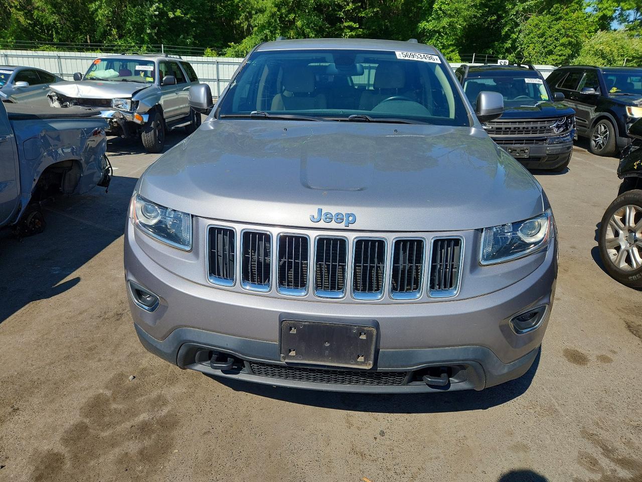 2015 Jeep Grand Cherokee Laredo Silver vin: 1C4RJFAG8FC797172