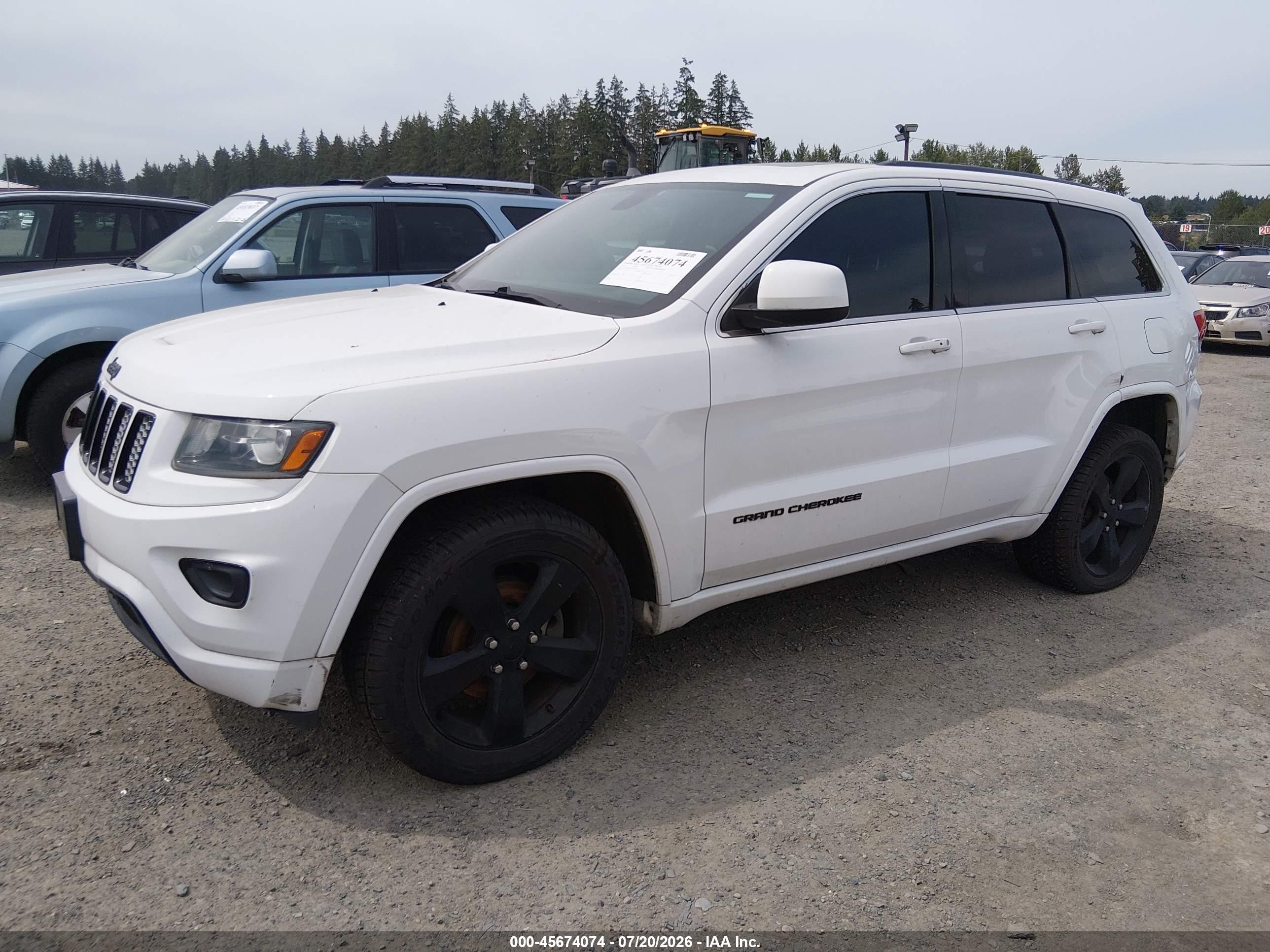 2015 Jeep Grand Cherokee Altitude White vin: 1C4RJFAG8FC834947