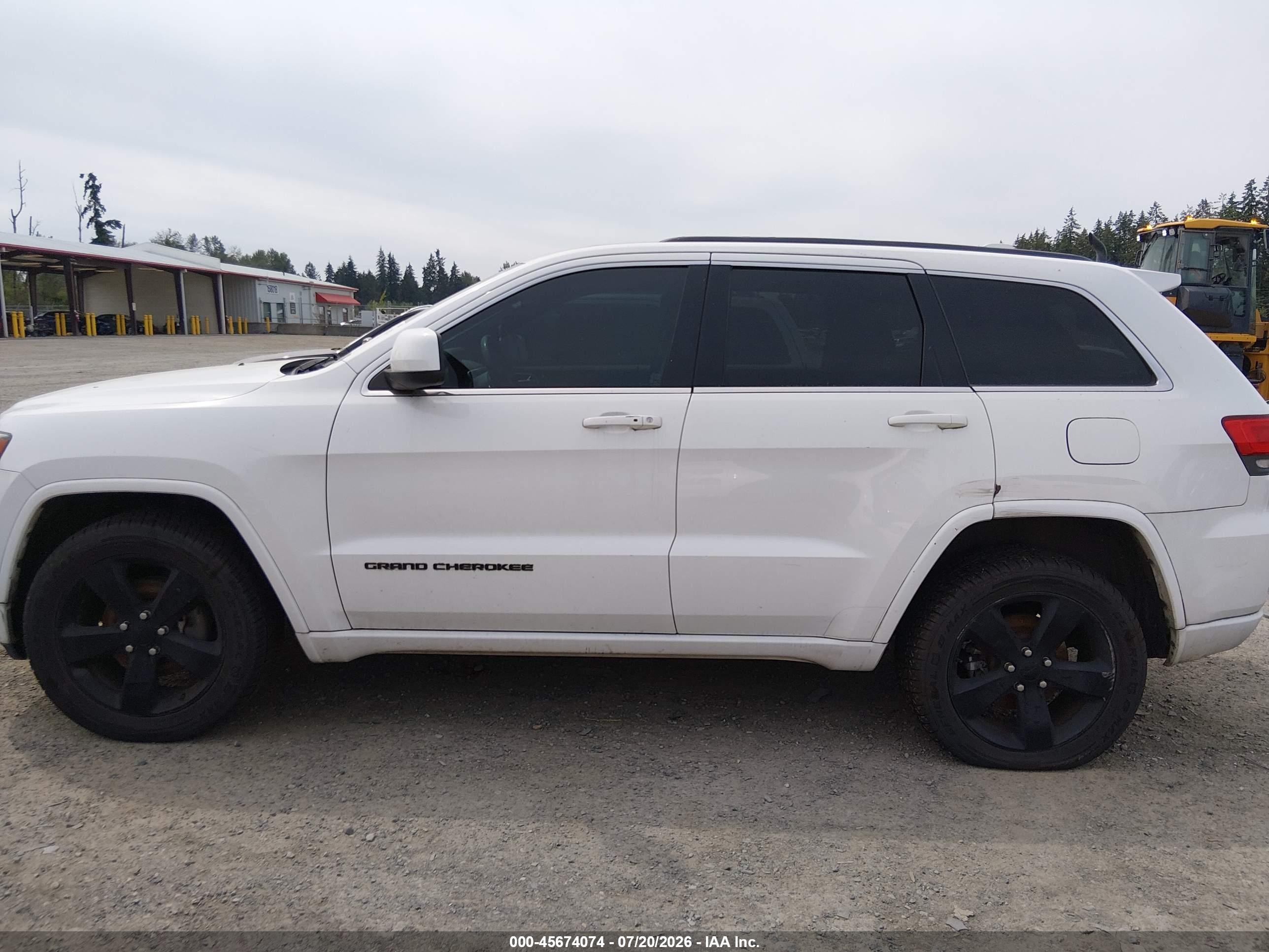 2015 Jeep Grand Cherokee Altitude White vin: 1C4RJFAG8FC834947