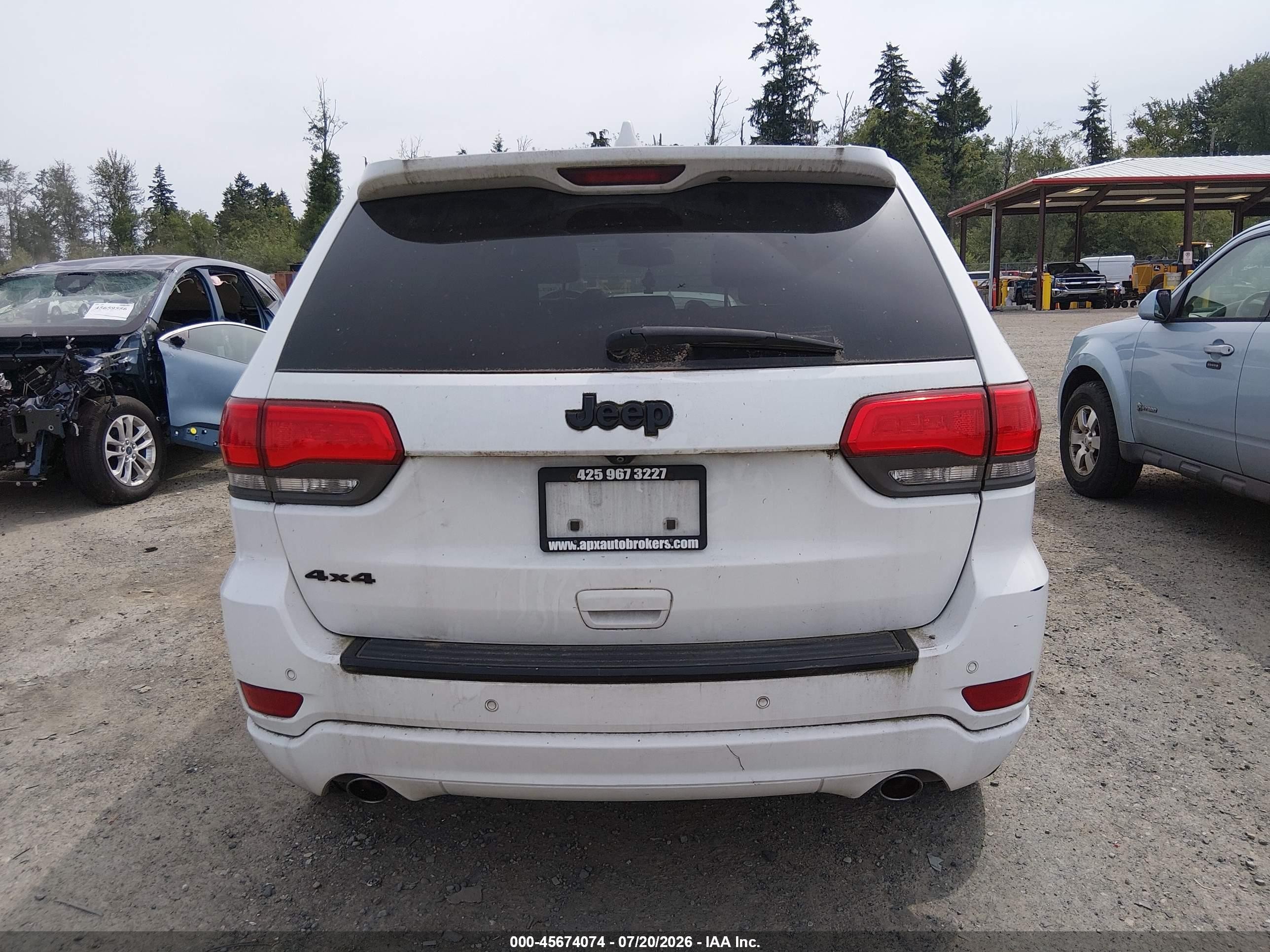 2015 Jeep Grand Cherokee Altitude White vin: 1C4RJFAG8FC834947