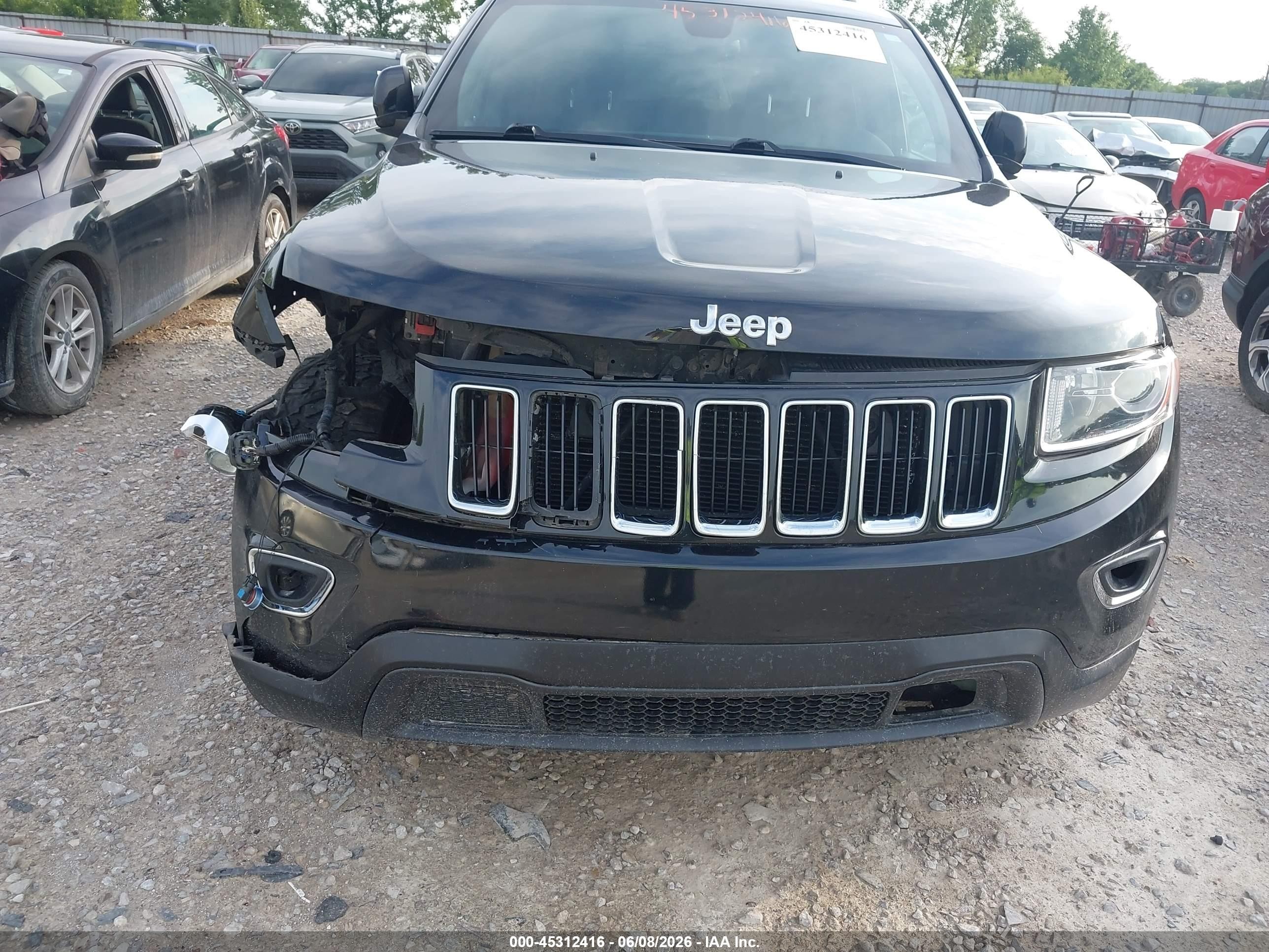 2015 Jeep Grand Cherokee Laredo Black vin: 1C4RJFAG8FC903071