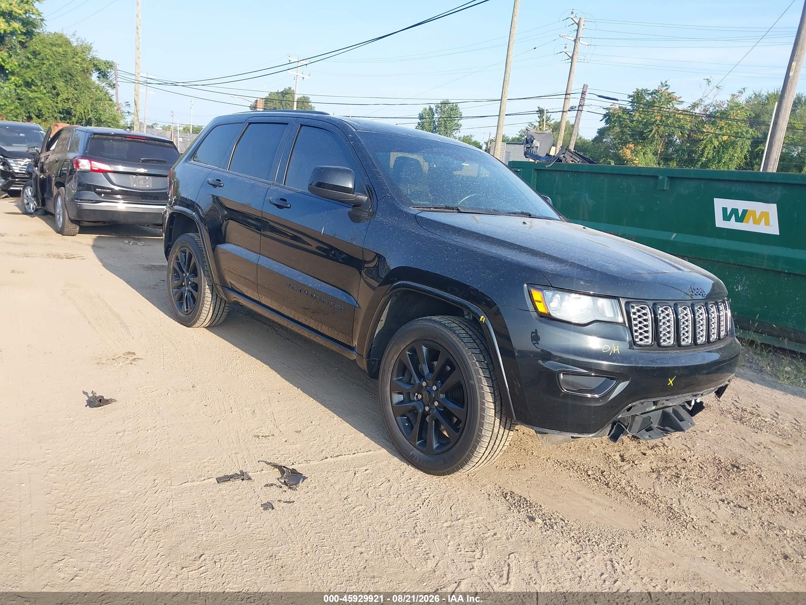2017 Jeep Grand Cherokee Altitude Black vin: 1C4RJFAG8HC919256