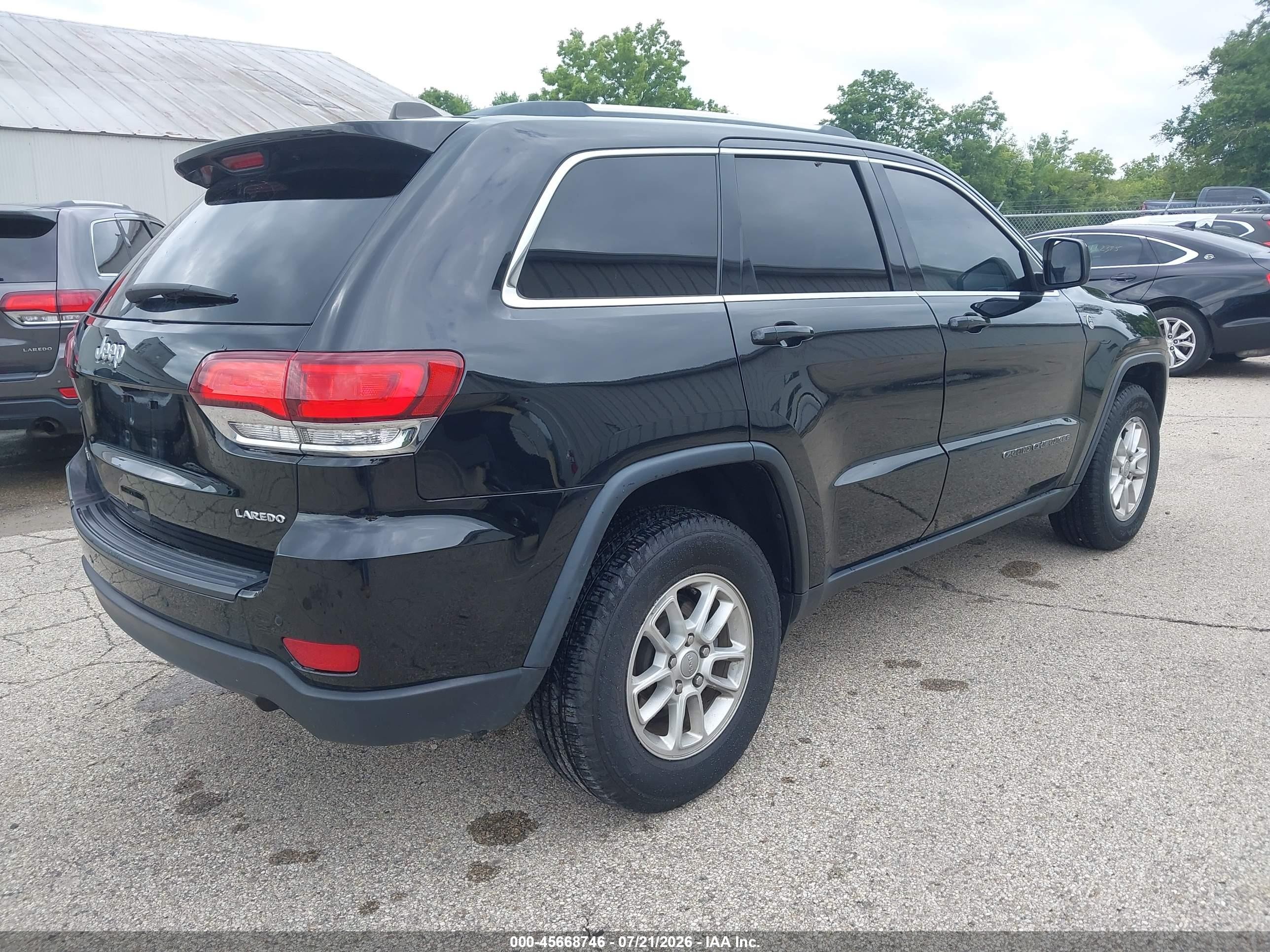 2020 Jeep Grand Cherokee Laredo E 4x4 Black vin: 1C4RJFAG8LC193861