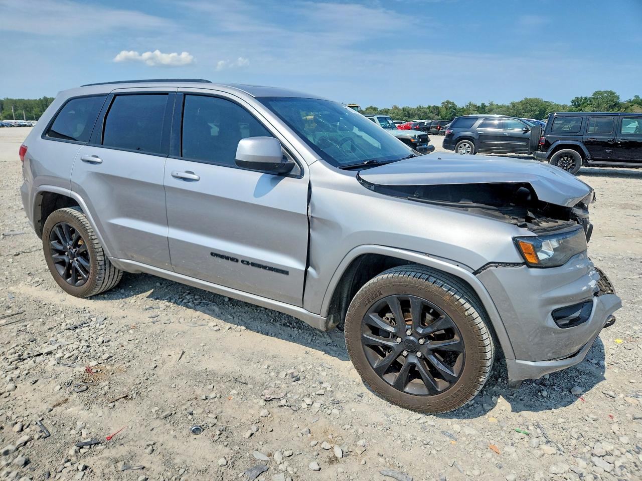 2021 Jeep Grand Cherokee Laredo Silver vin: 1C4RJFAG8MC542194