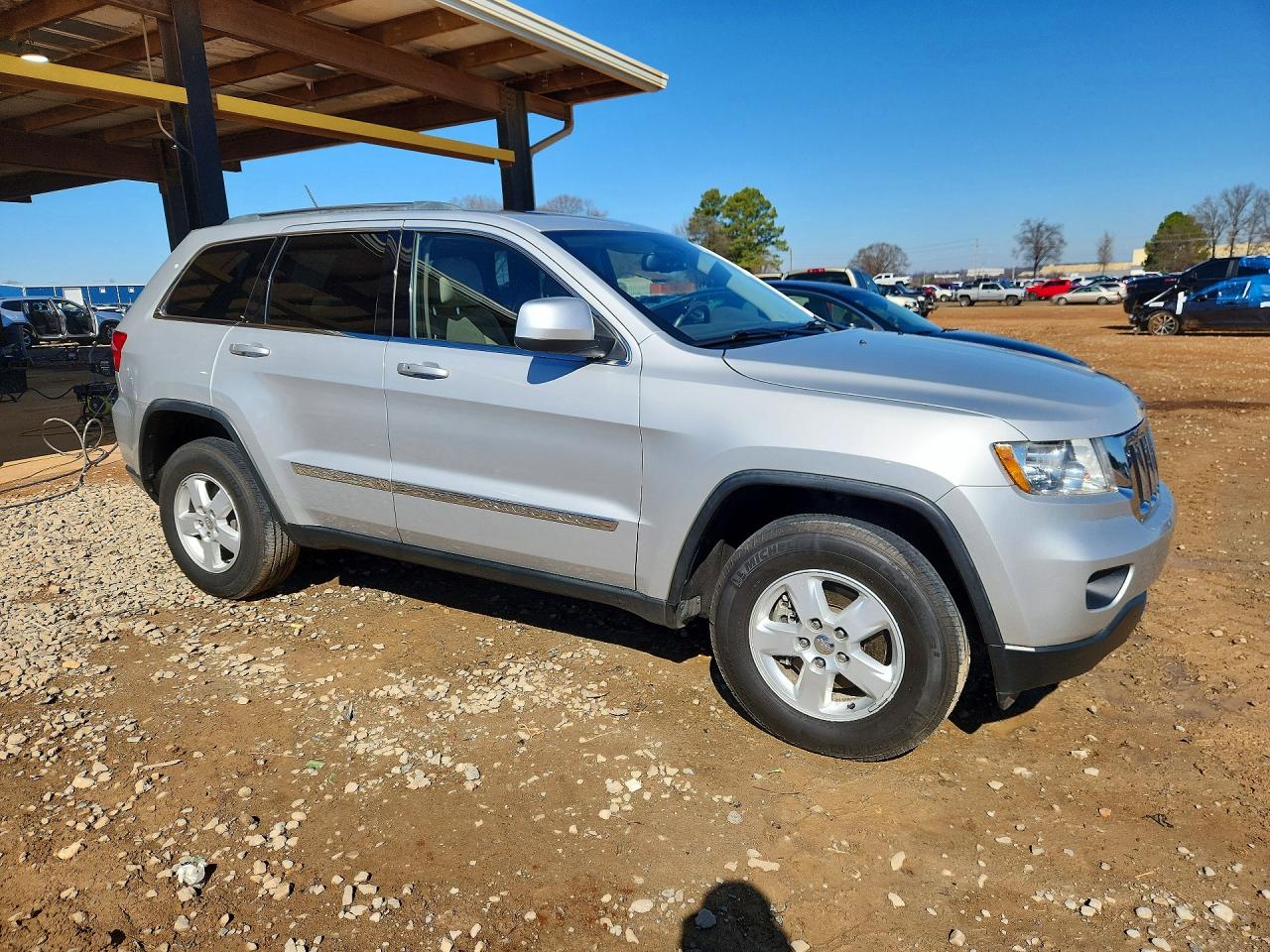 2012 Jeep Grand Cherokee Laredo Silver vin: 1C4RJFAG9CC141512
