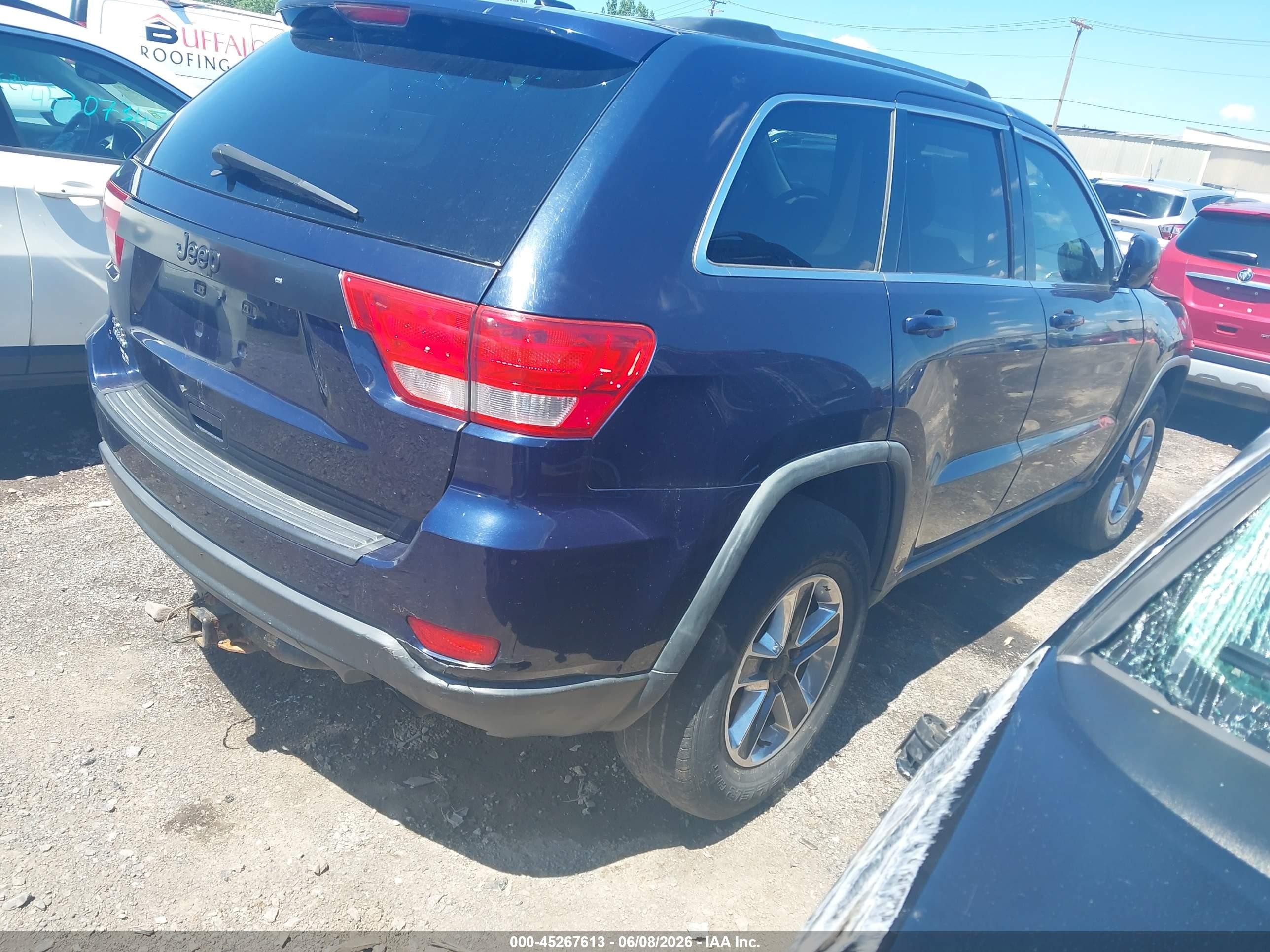 2012 Jeep Grand Cherokee Laredo Dark Blue vin: 1C4RJFAG9CC170962