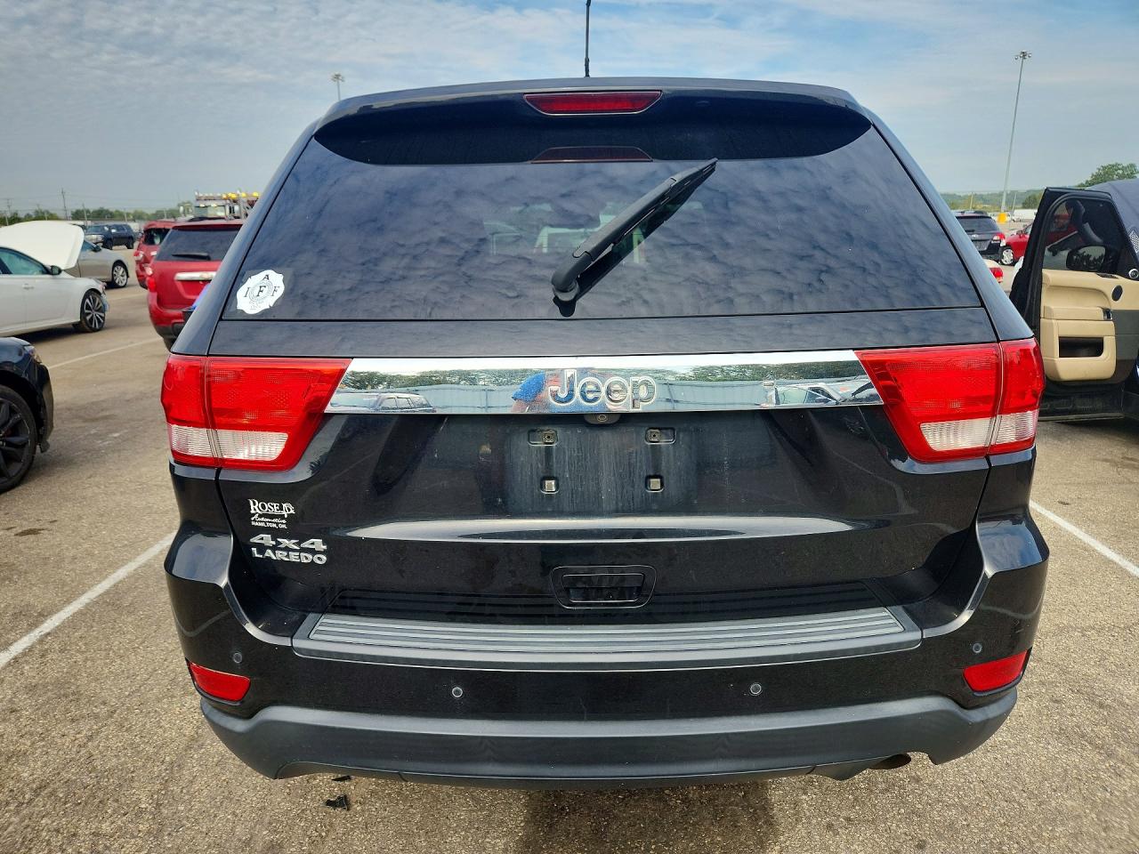 2012 Jeep Grand Cherokee Laredo Black vin: 1C4RJFAG9CC225815