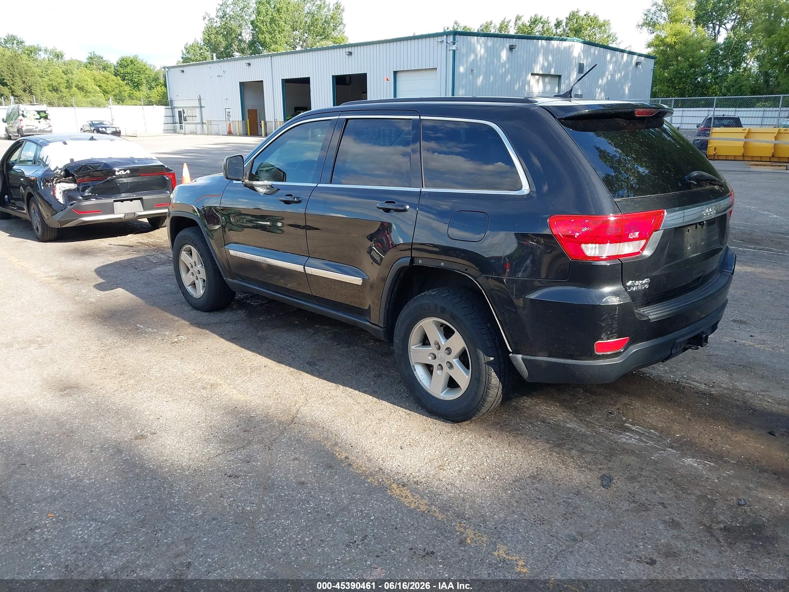 2012 Jeep Grand Cherokee Laredo Black vin: 1C4RJFAG9CC255705