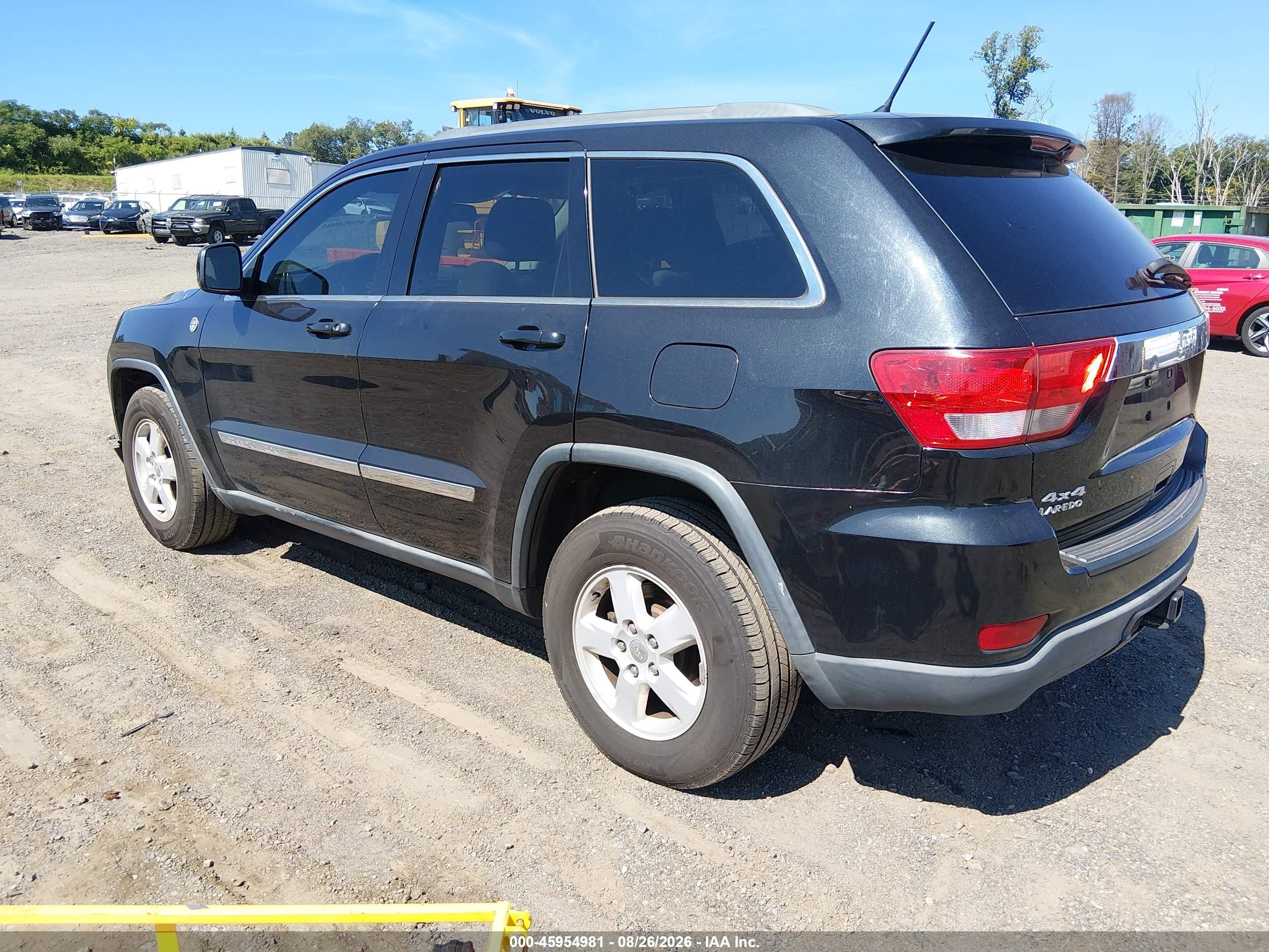 2012 Jeep Grand Cherokee Laredo Black vin: 1C4RJFAG9CC317507