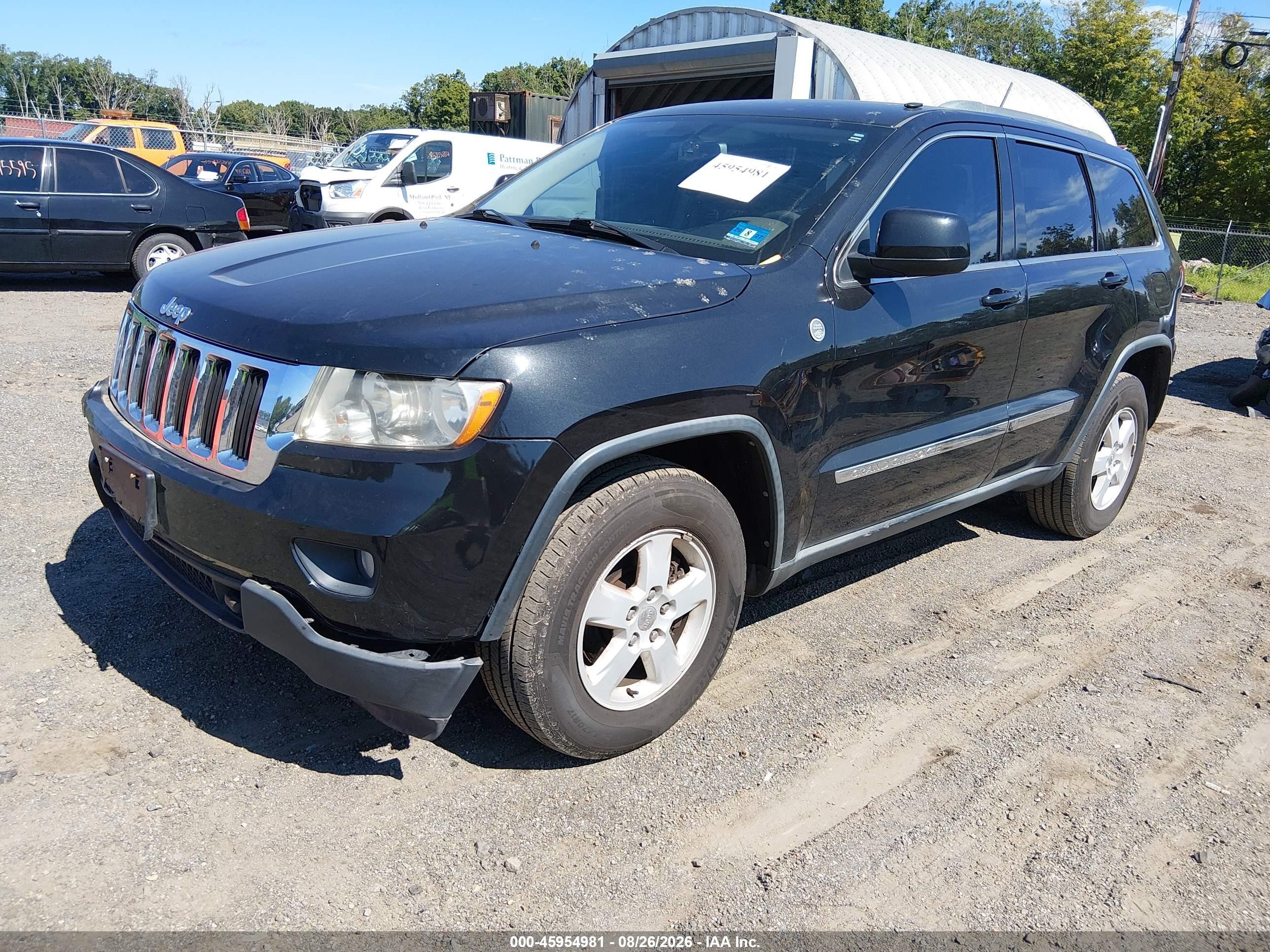 2012 Jeep Grand Cherokee Laredo Black vin: 1C4RJFAG9CC317507