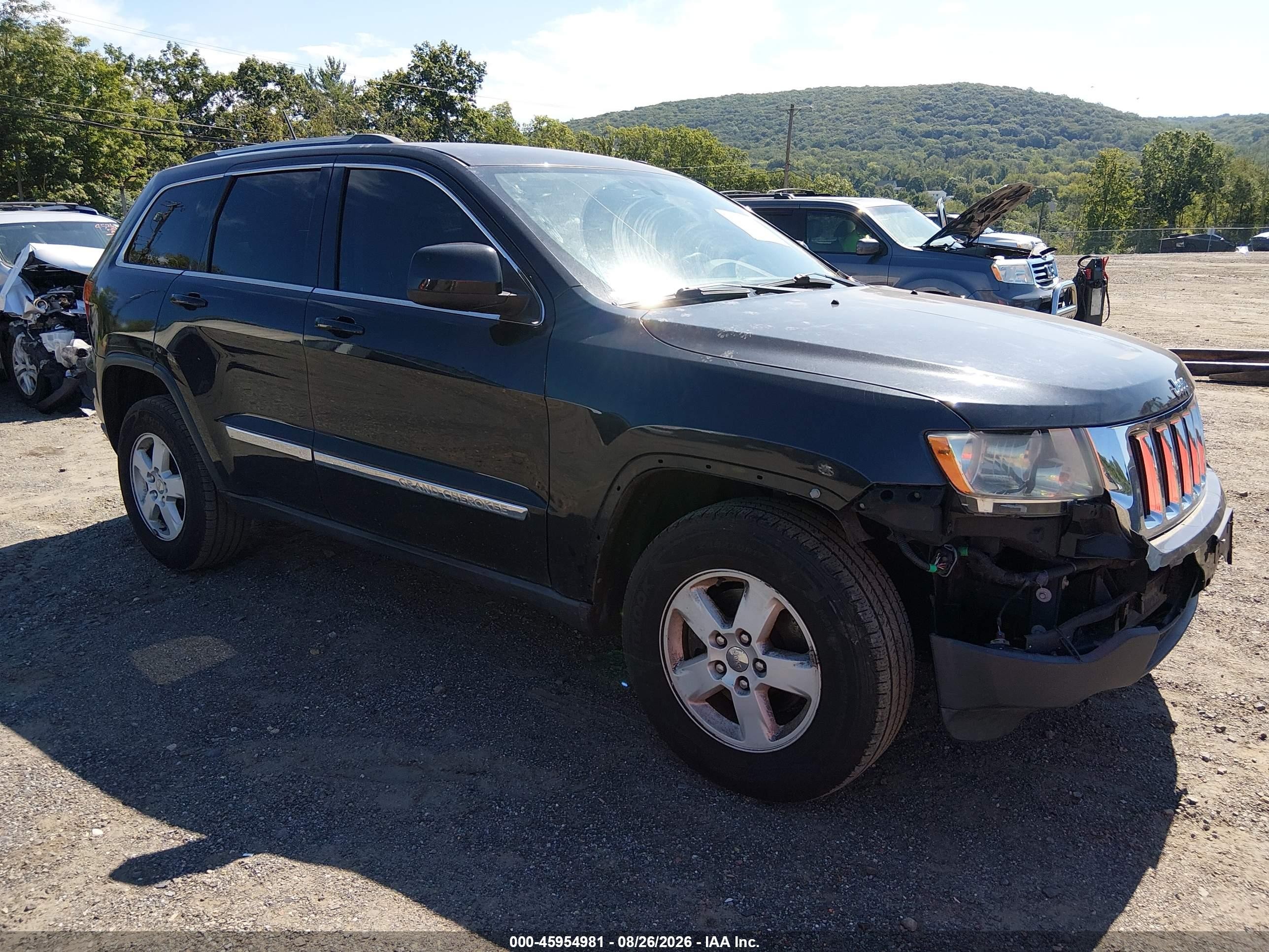 2012 Jeep Grand Cherokee Laredo Black vin: 1C4RJFAG9CC317507