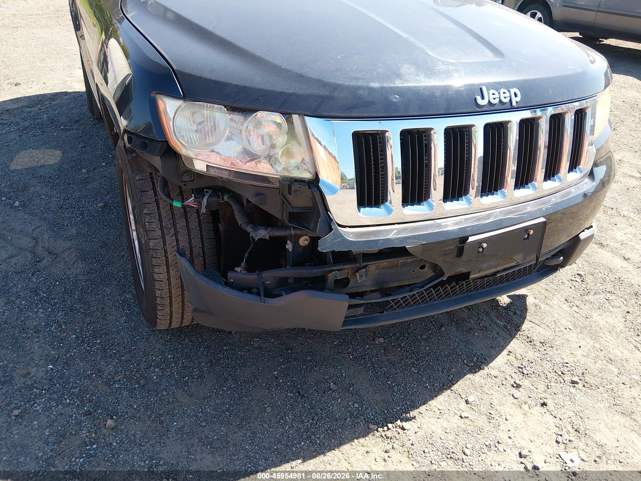 2012 Jeep Grand Cherokee Laredo Black vin: 1C4RJFAG9CC317507