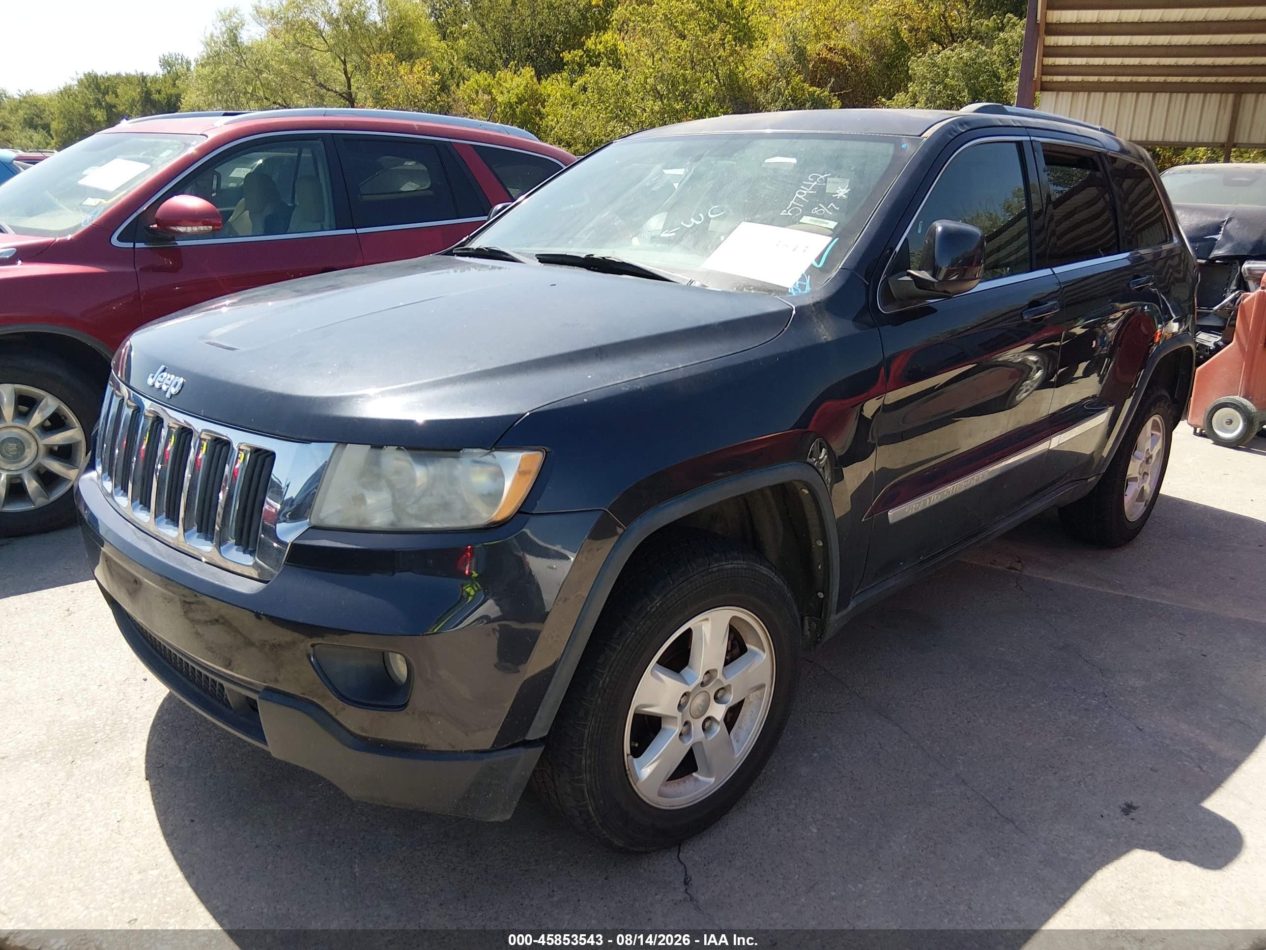 2013 Jeep Grand Cherokee Laredo Black vin: 1C4RJFAG9DC577942
