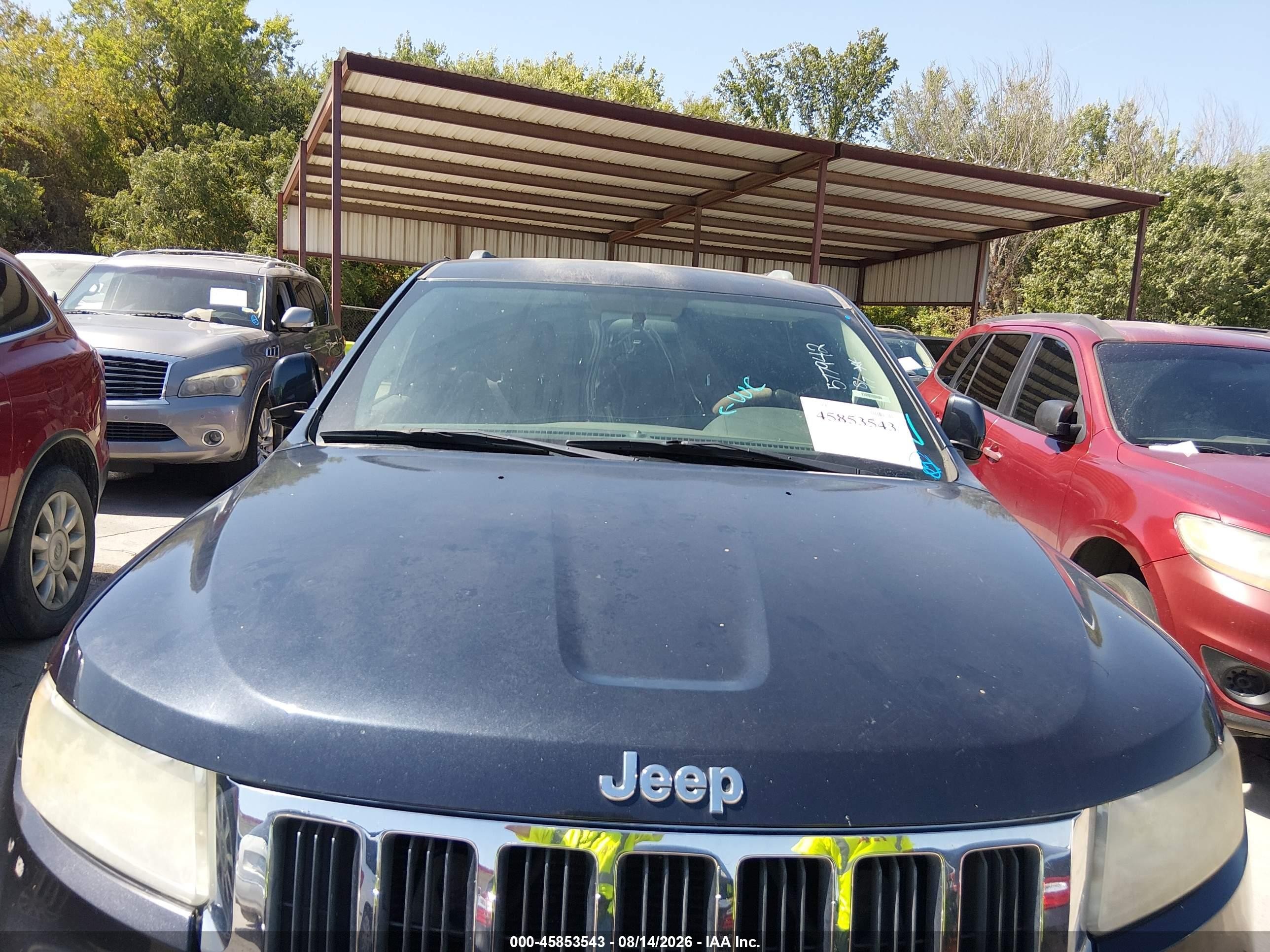 2013 Jeep Grand Cherokee Laredo Black vin: 1C4RJFAG9DC577942