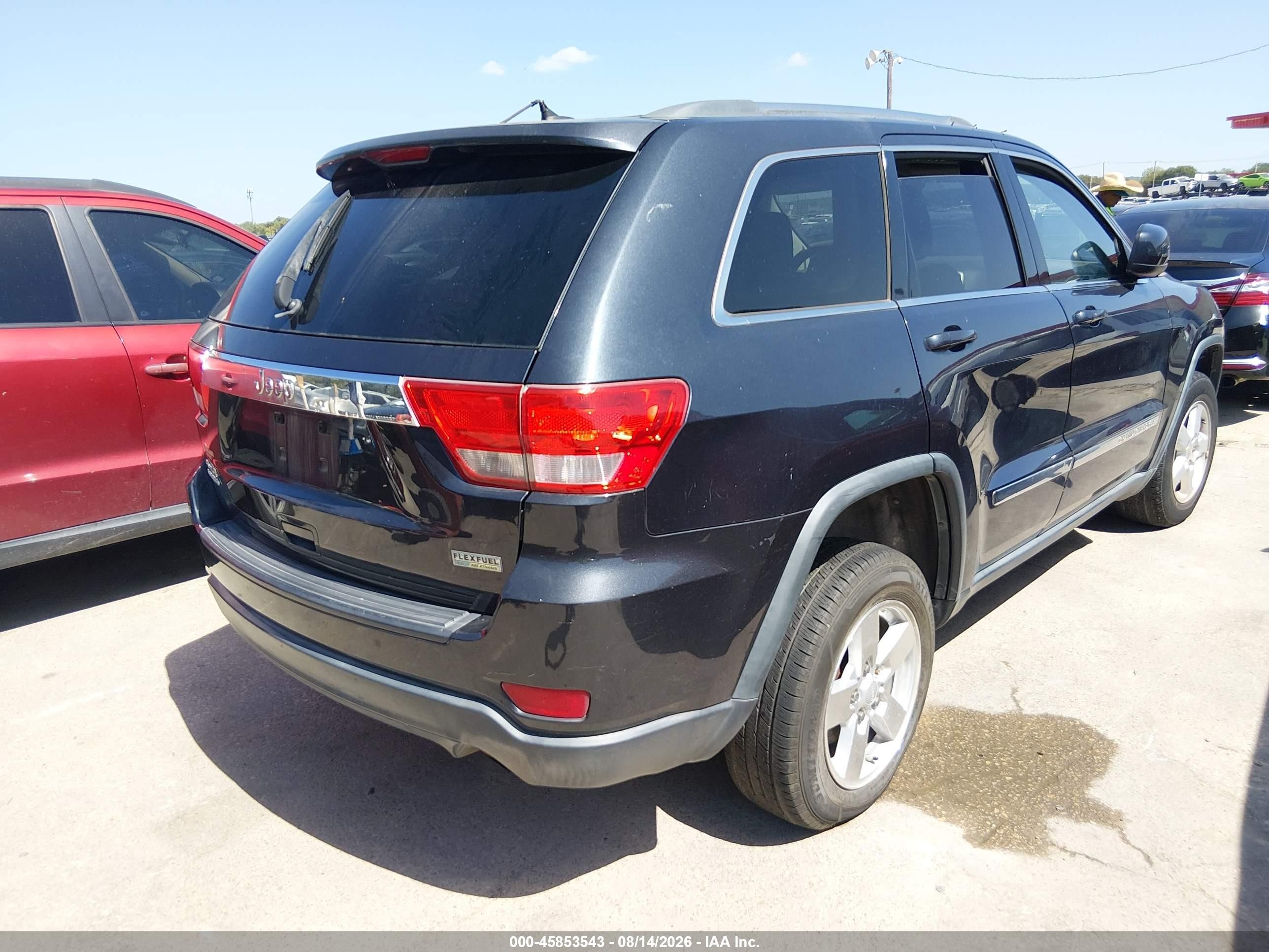 2013 Jeep Grand Cherokee Laredo Black vin: 1C4RJFAG9DC577942