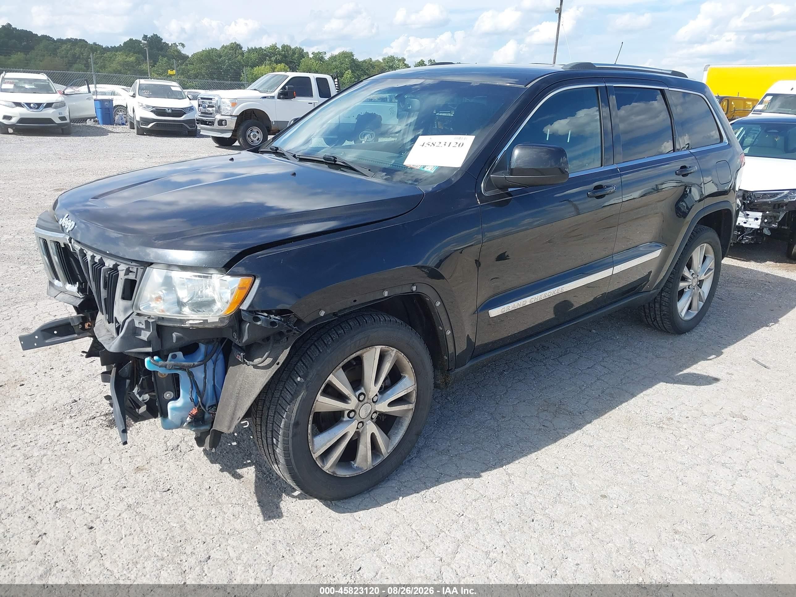 2013 Jeep Grand Cherokee Laredo Black vin: 1C4RJFAG9DC587189