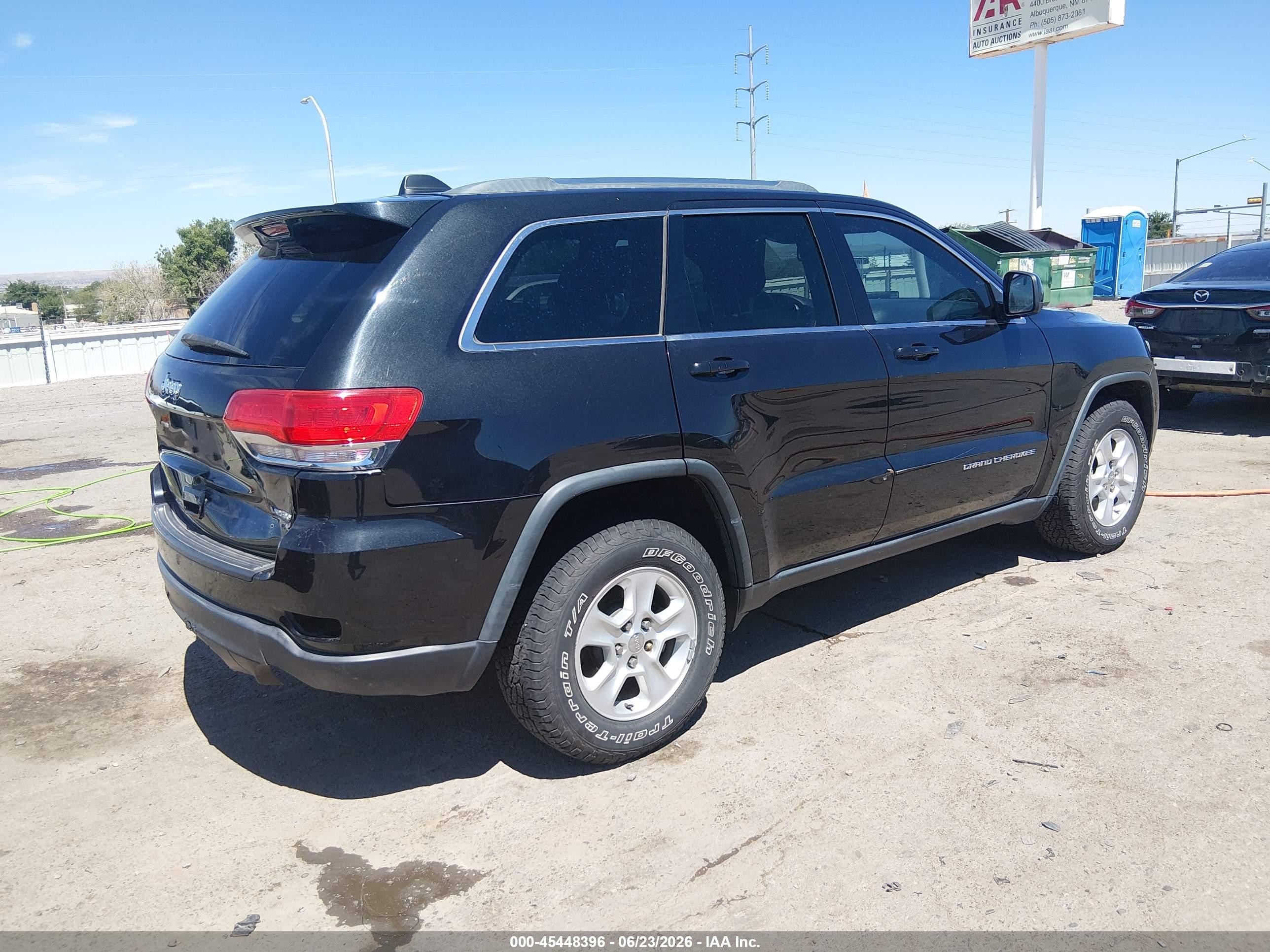 2014 Jeep Grand Cherokee Laredo Black vin: 1C4RJFAG9EC155820