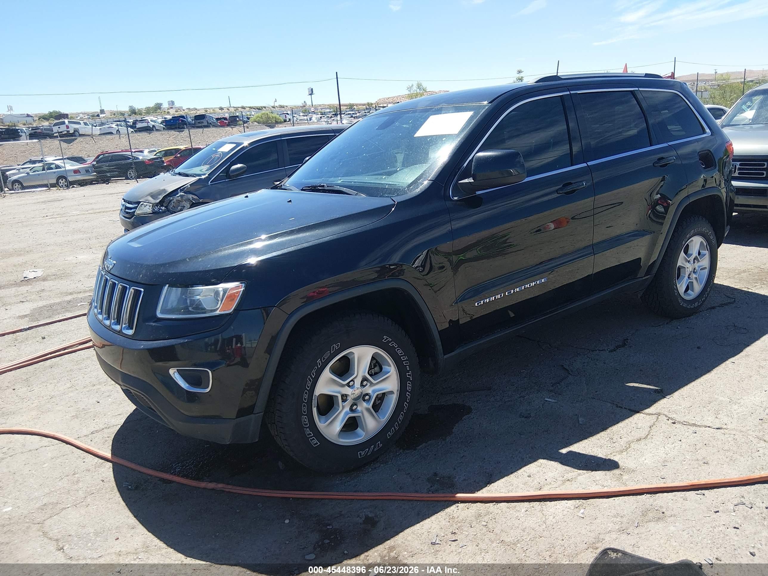 2014 Jeep Grand Cherokee Laredo Black vin: 1C4RJFAG9EC155820