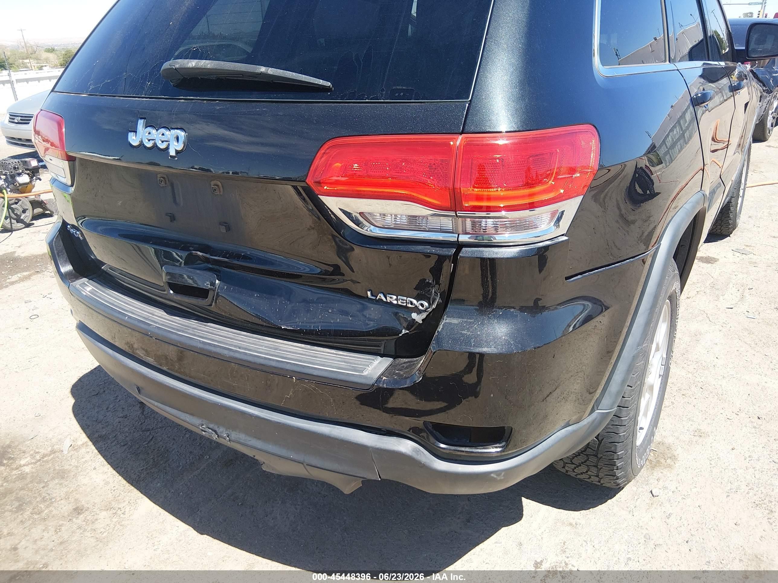 2014 Jeep Grand Cherokee Laredo Black vin: 1C4RJFAG9EC155820